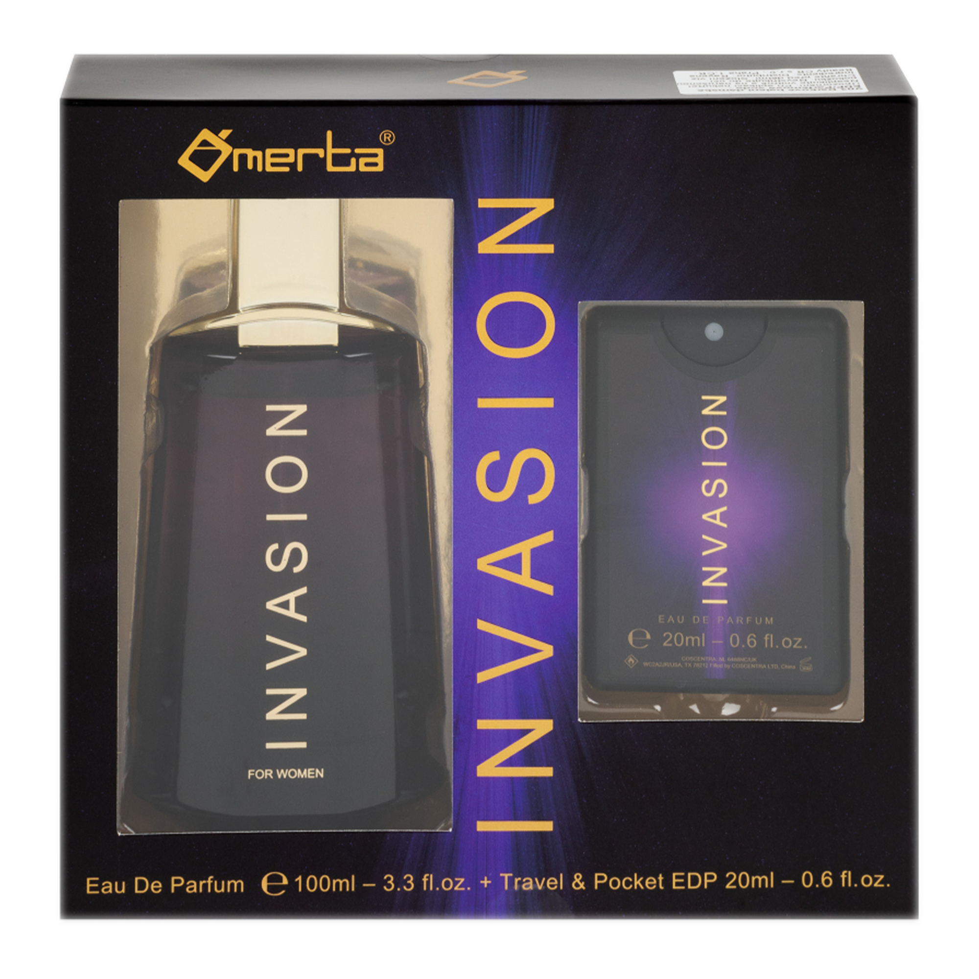 EAU DE PARFUM 100 ML+20 ML INVASION COFFRET 2PCS