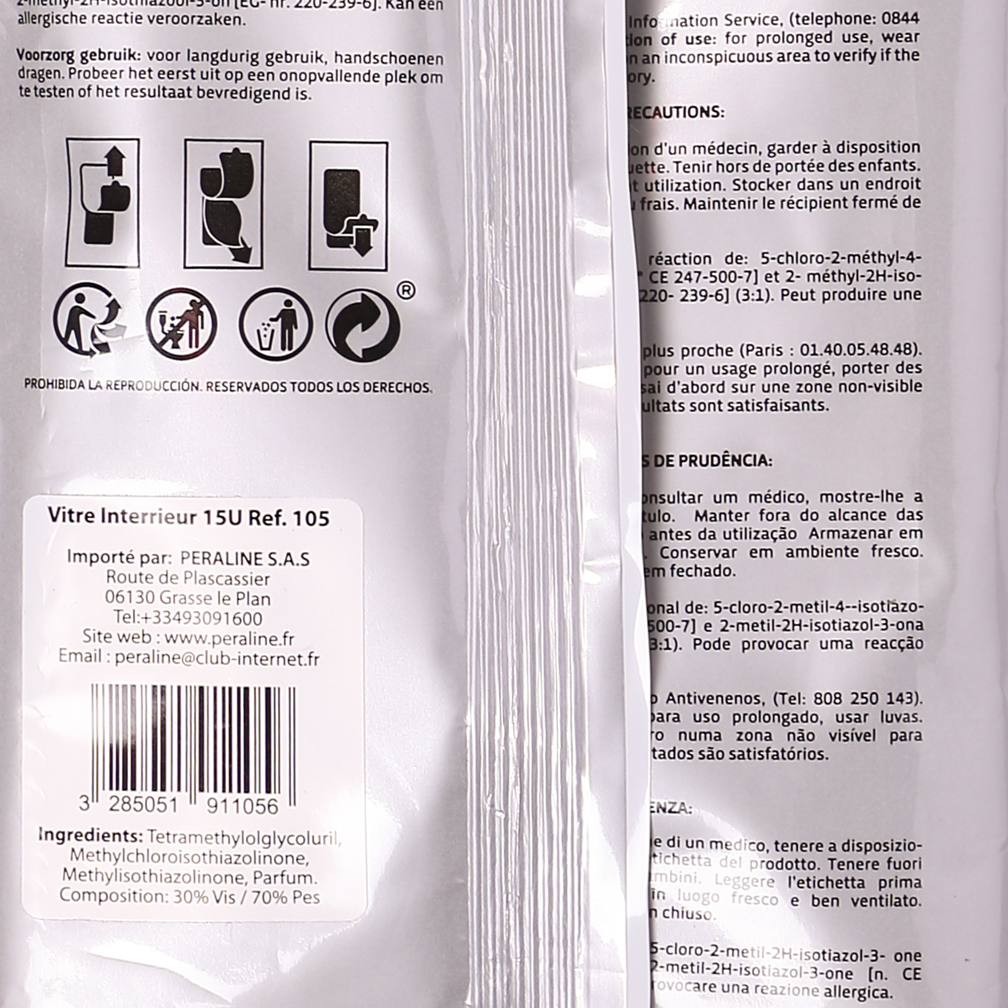 15 lingettes nettoyantes vitres