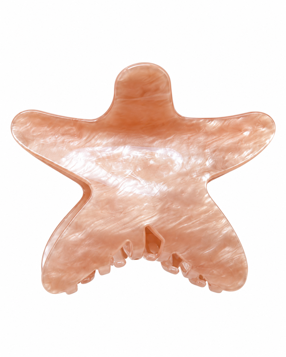 Pince à cheveux étoile de mer nacrée