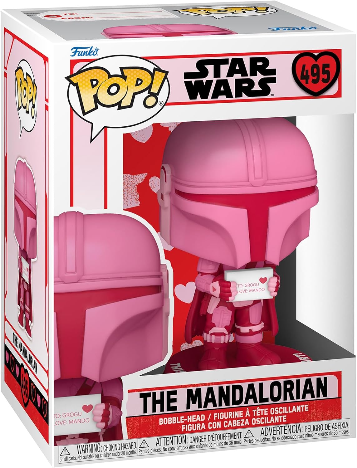 Figurine POP The Mandalorian Saint Valentin 9cm