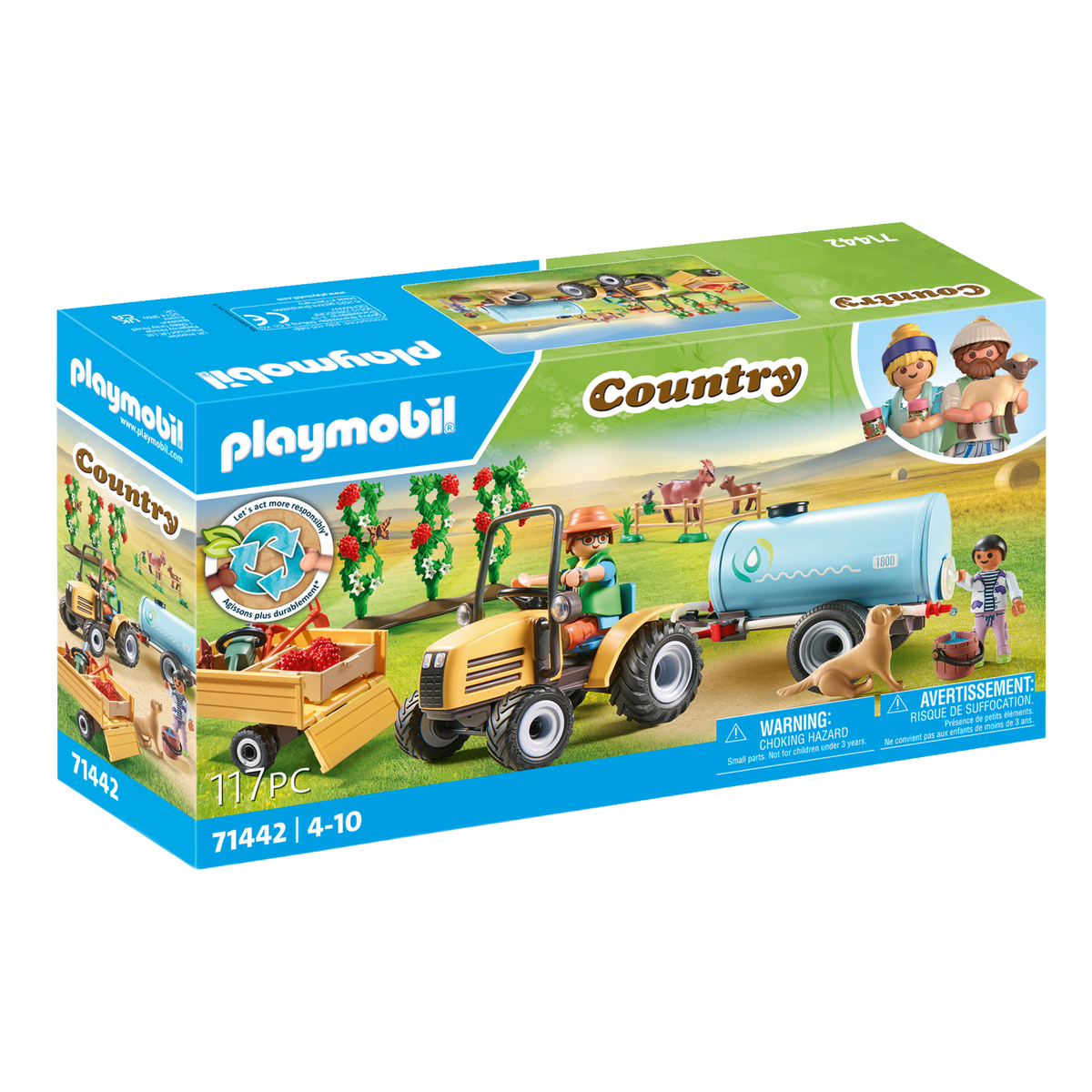 Coffret fermier avec tracteur et citerne Playmobil