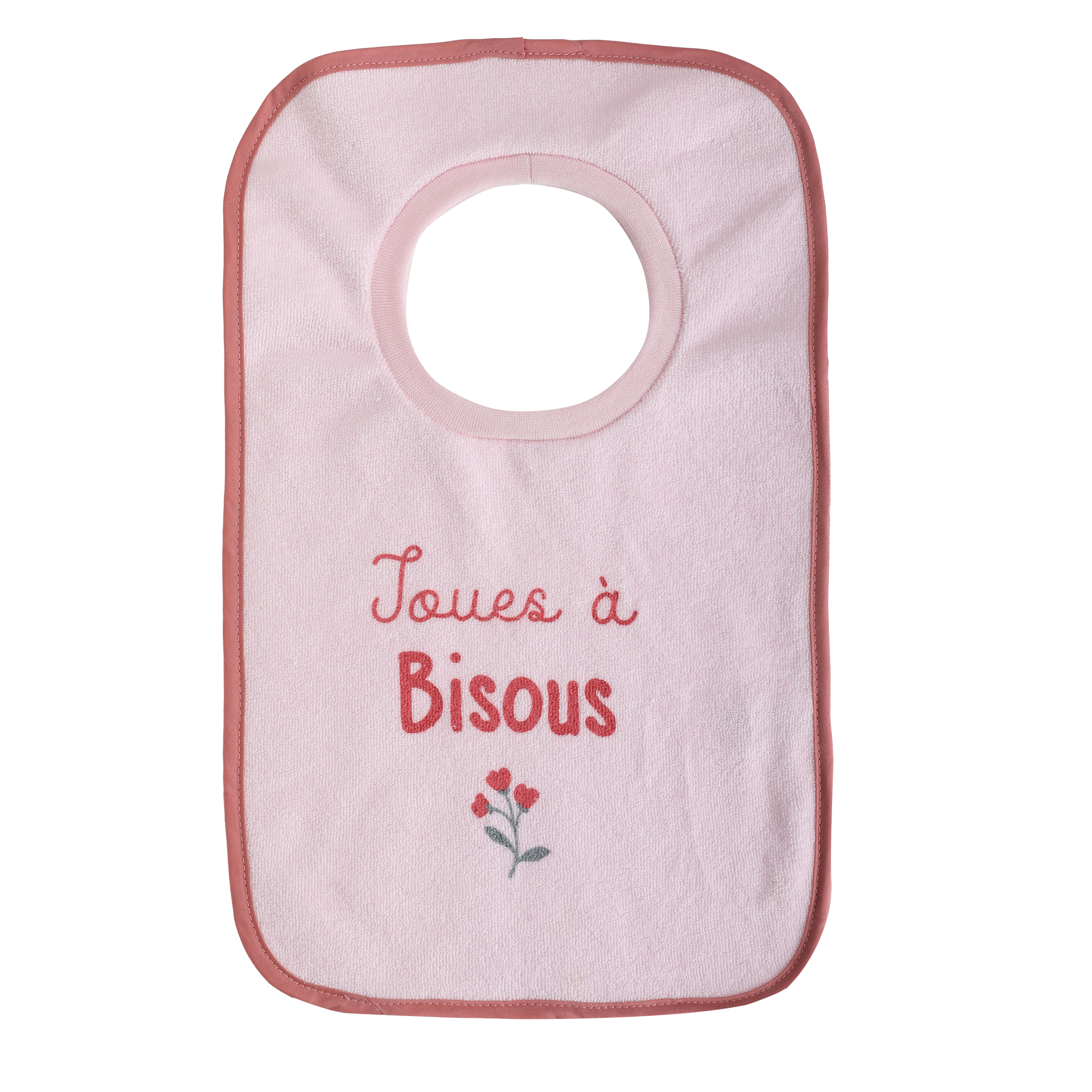 Lot de 7 bavoirs rose/vert