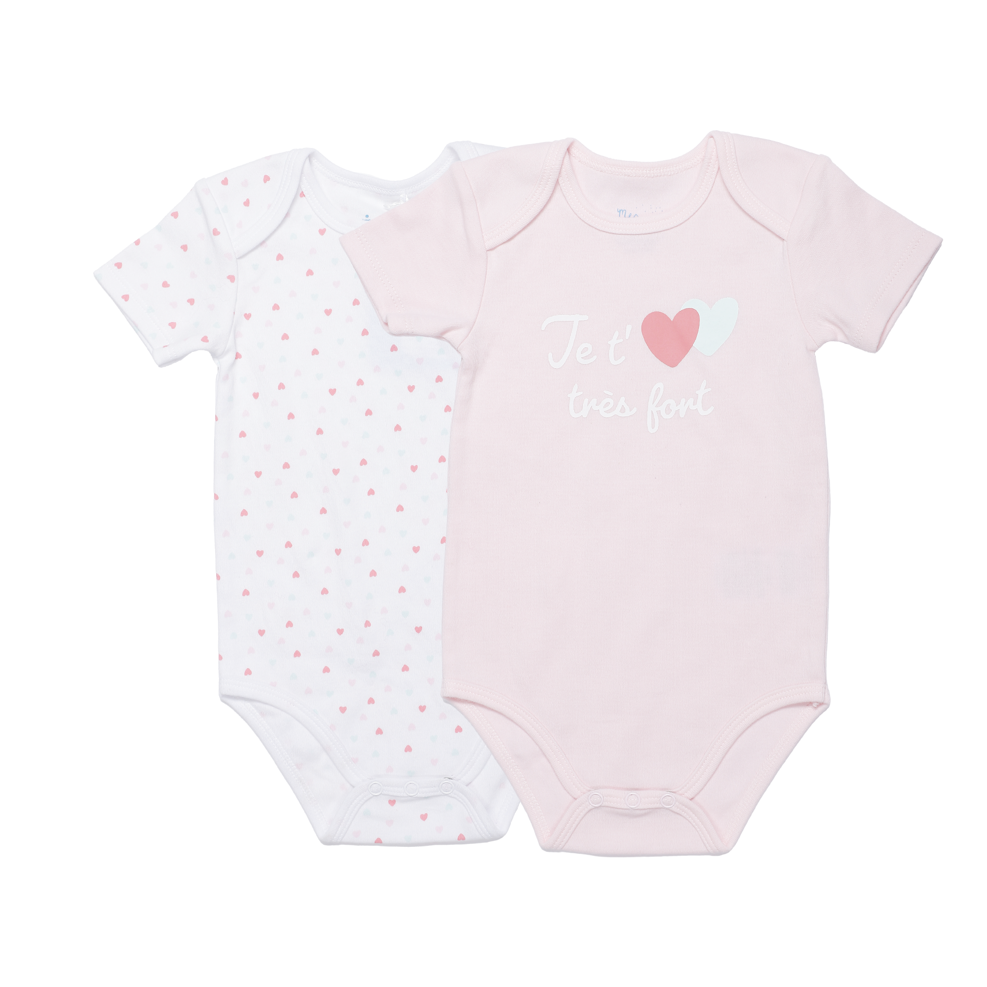 Lot de 2 bodies 3/23 mois  - Blanc