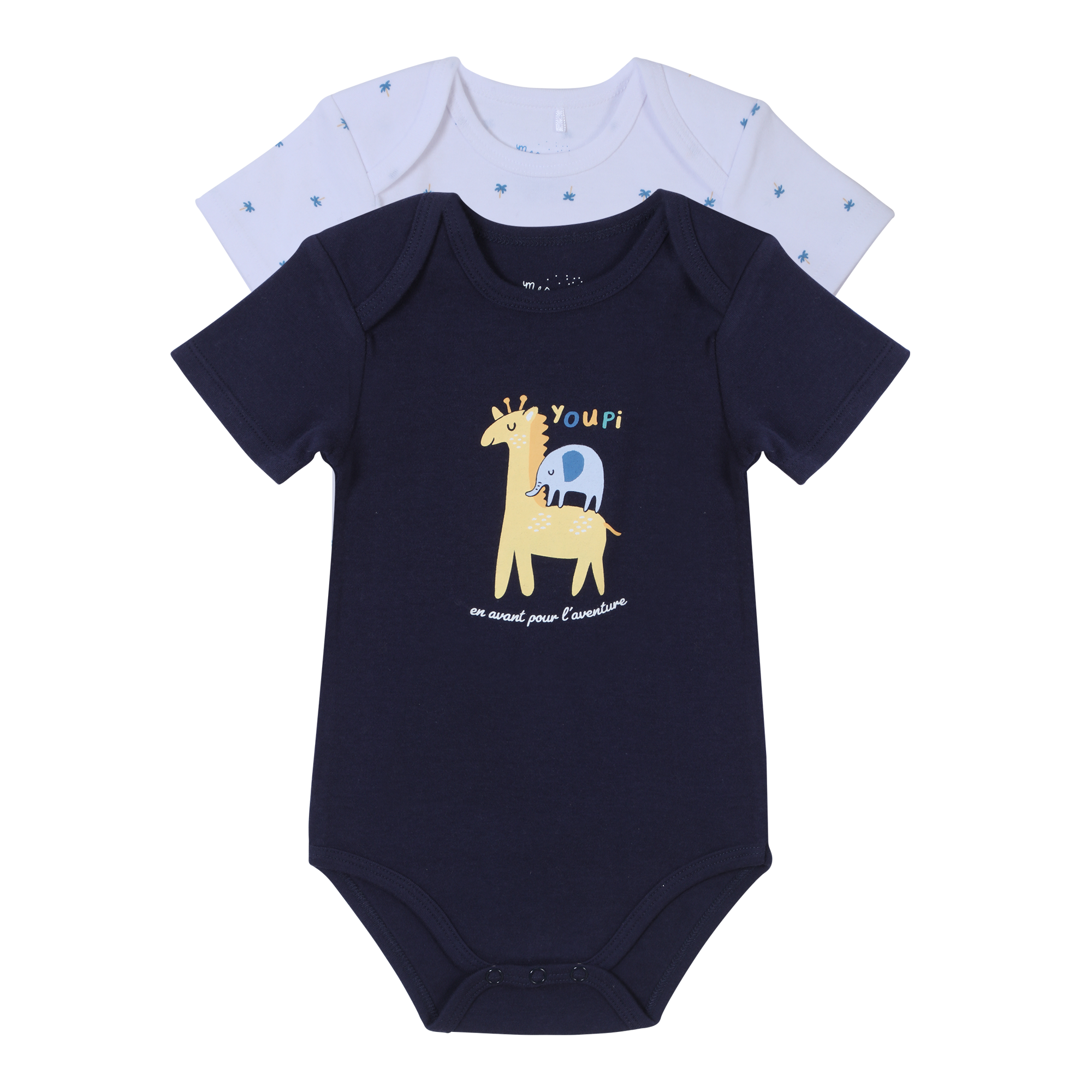 Lot de 2 bodies 3/23 mois - Bleu