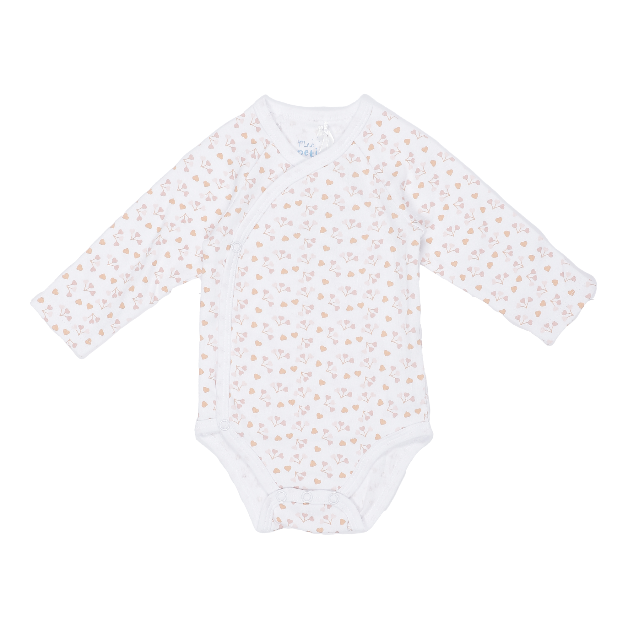Lot de 3 bodies 0/9 mois  - Rose