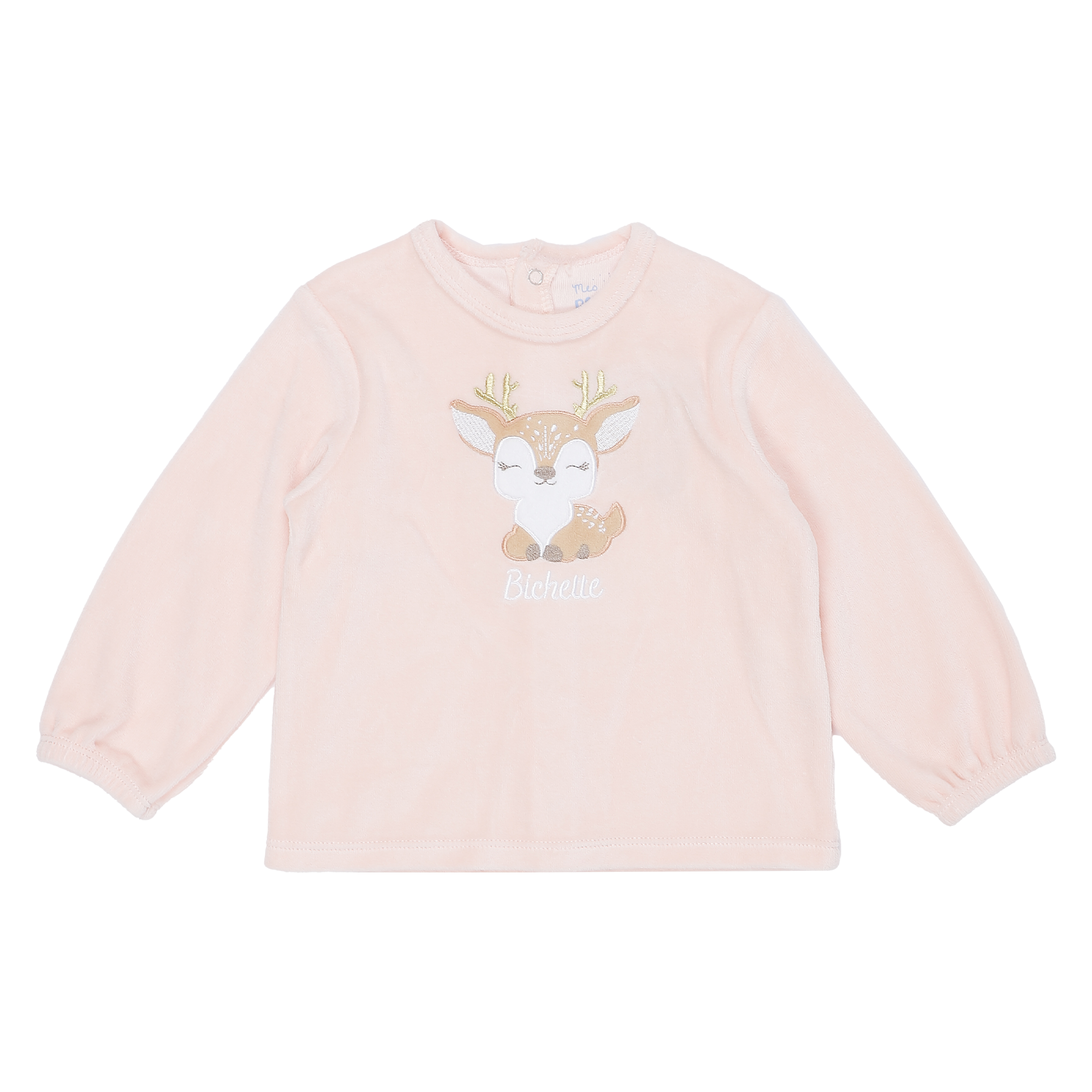 Dors bien en velours 3/36 mois  - Rose