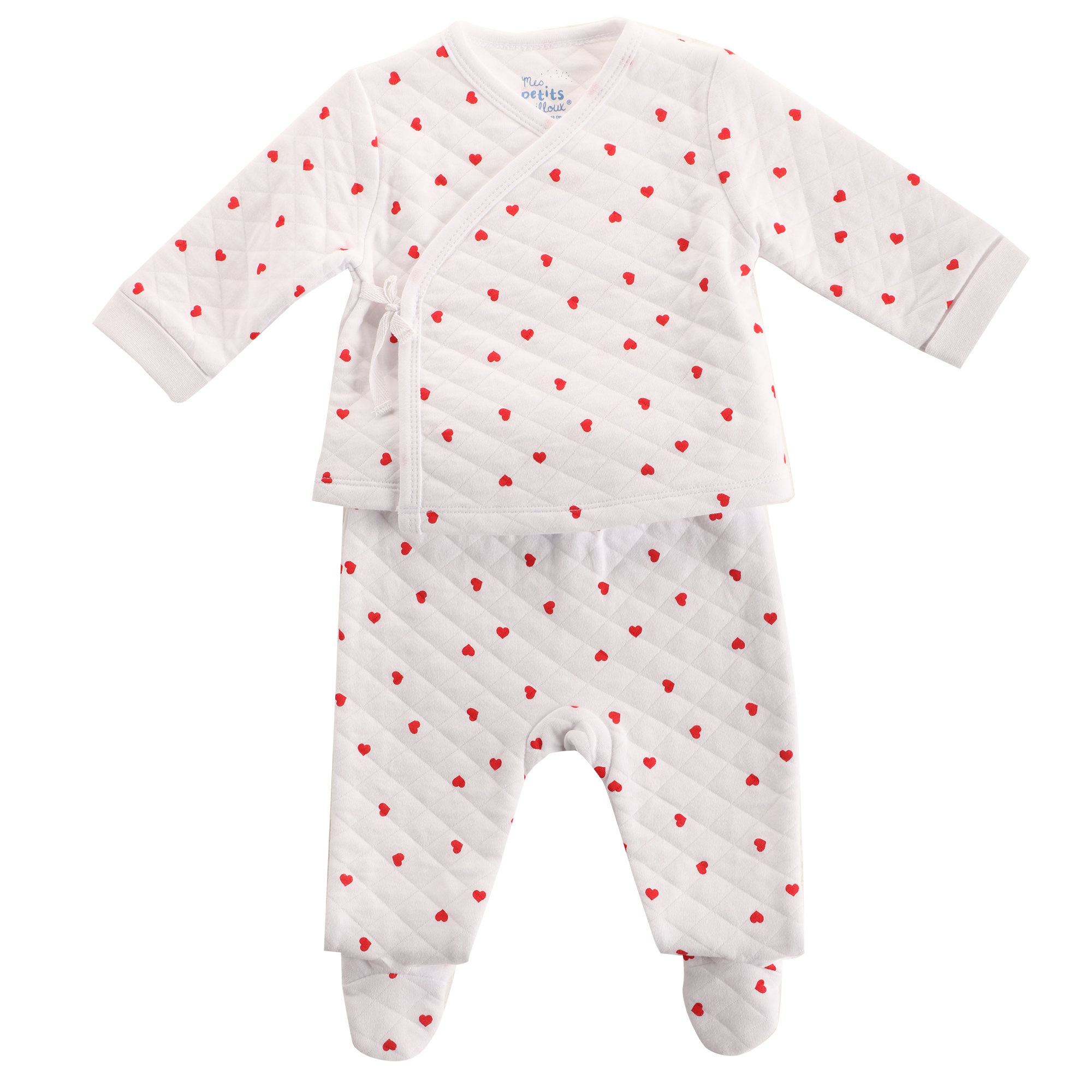 Dors-bien naissance en coton 0/12 mois - Rouge