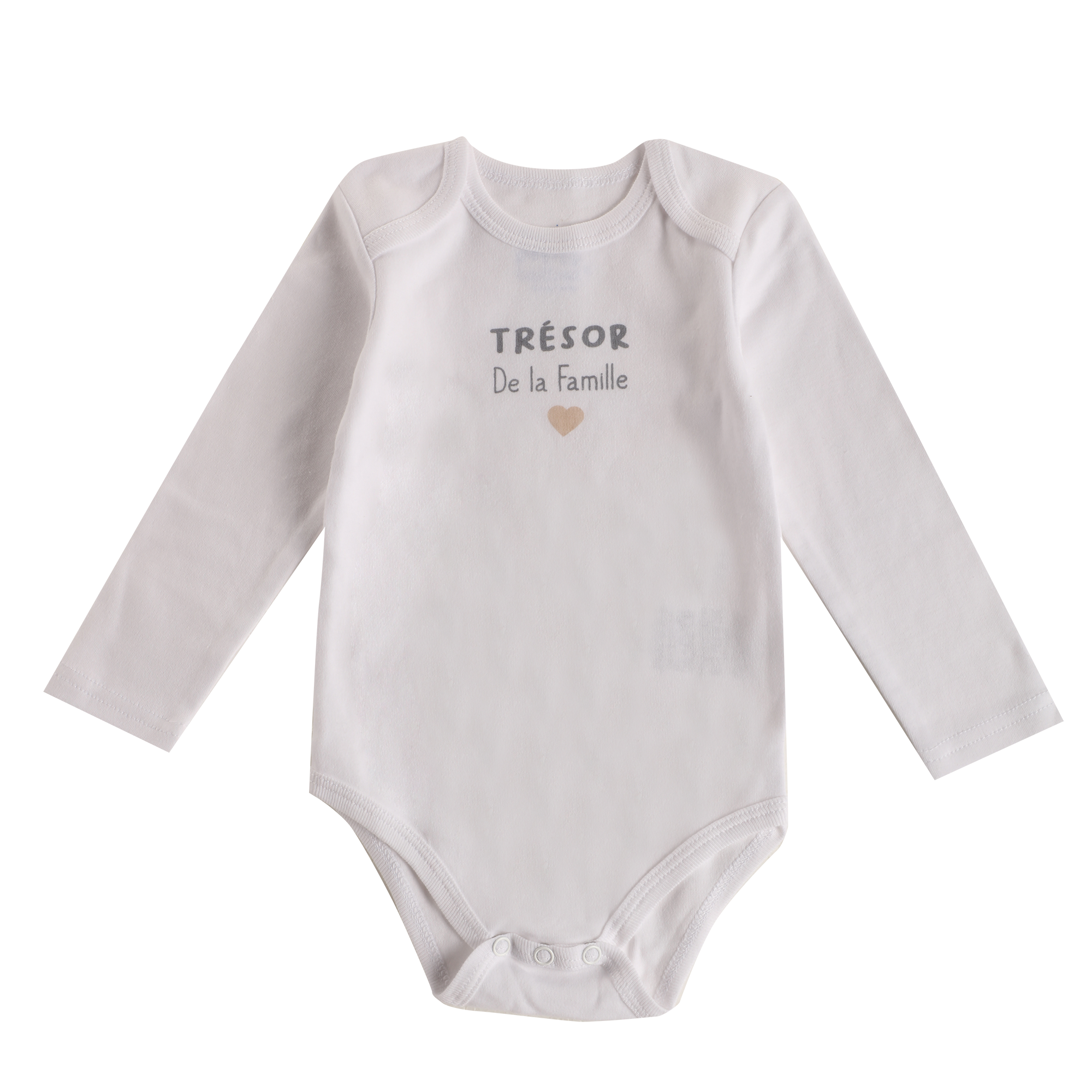 Lot de 7 bodies américains bébé 3/23 mois - Blanc
