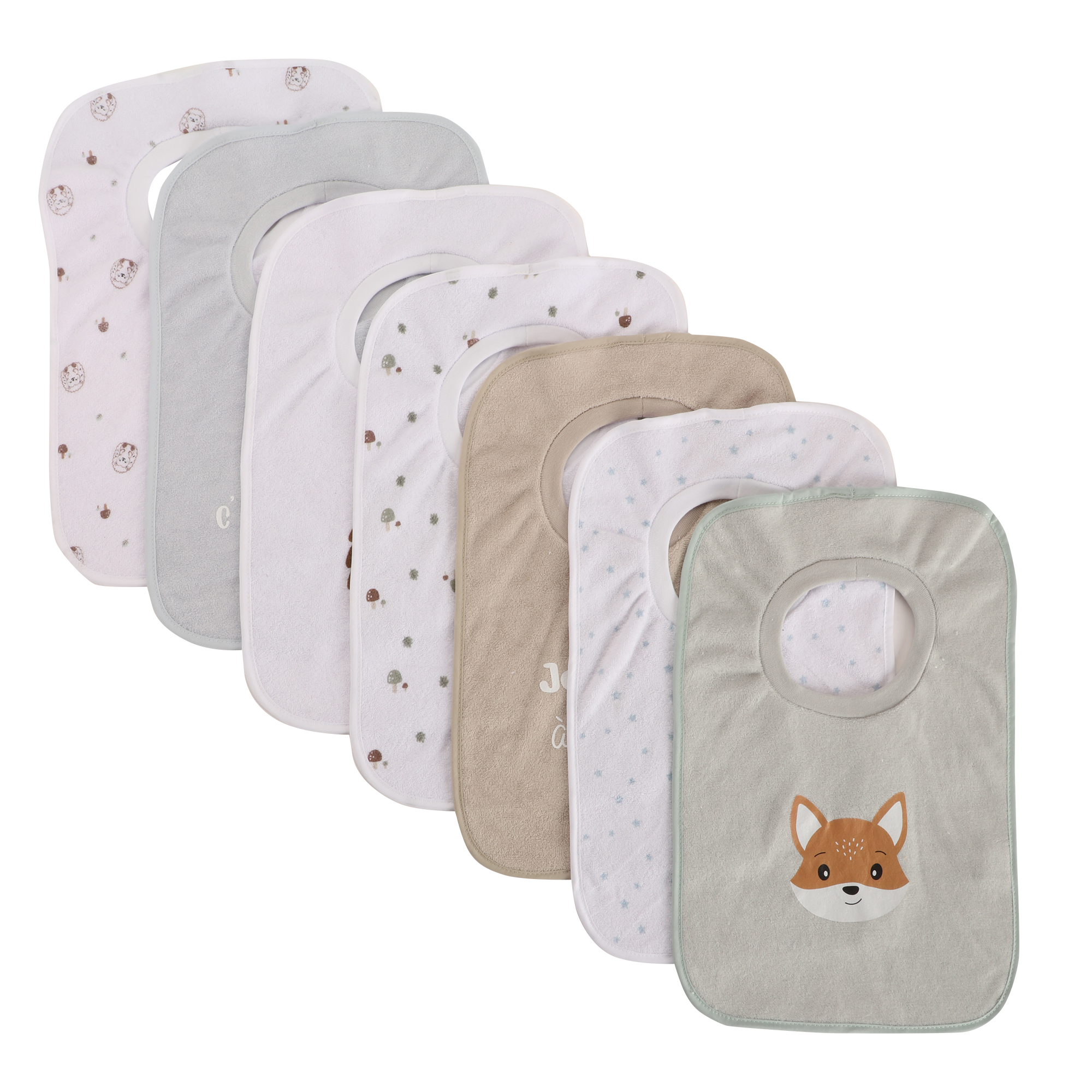 Lot de 7 bavoirs bébé
