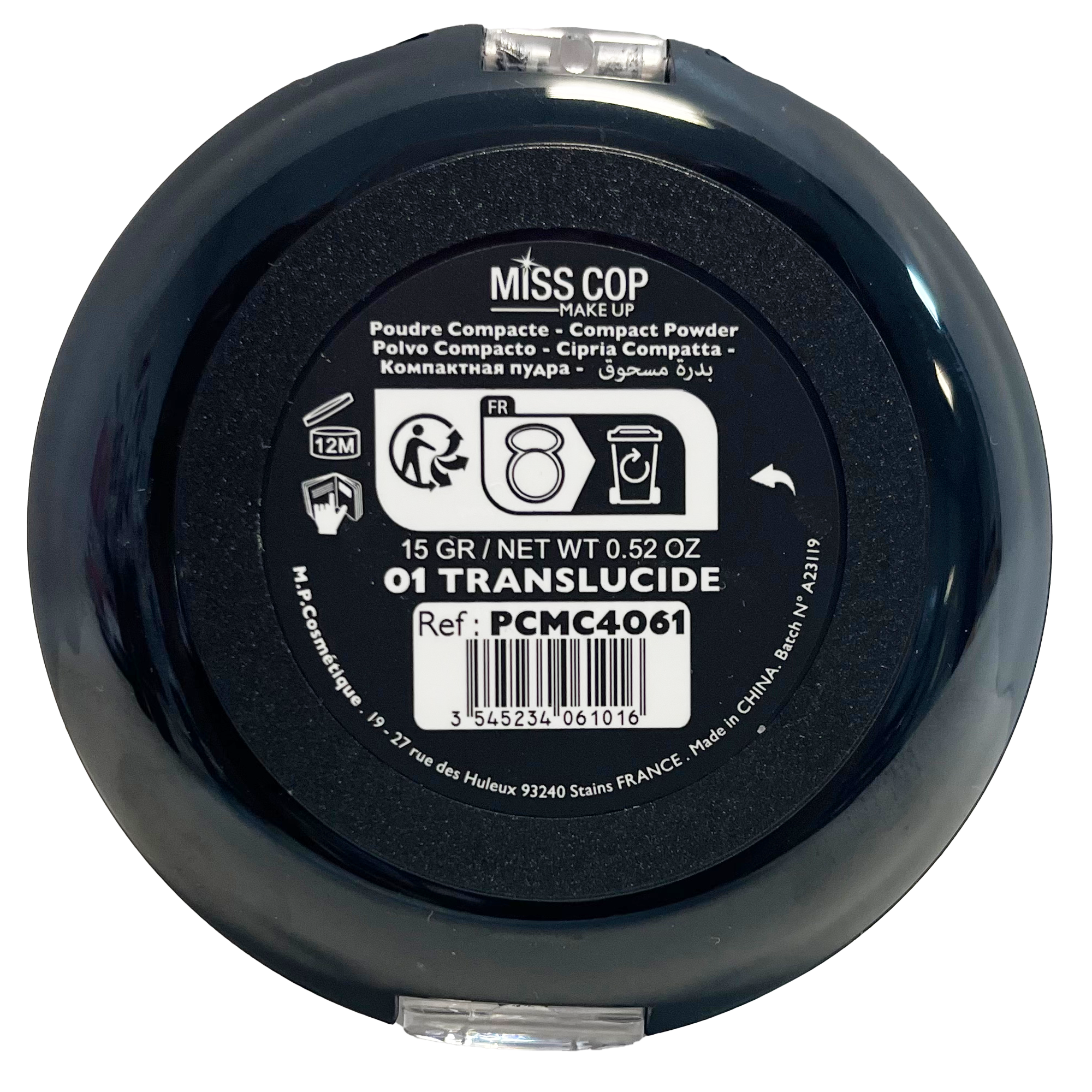 Poudre compacte 01 translucide