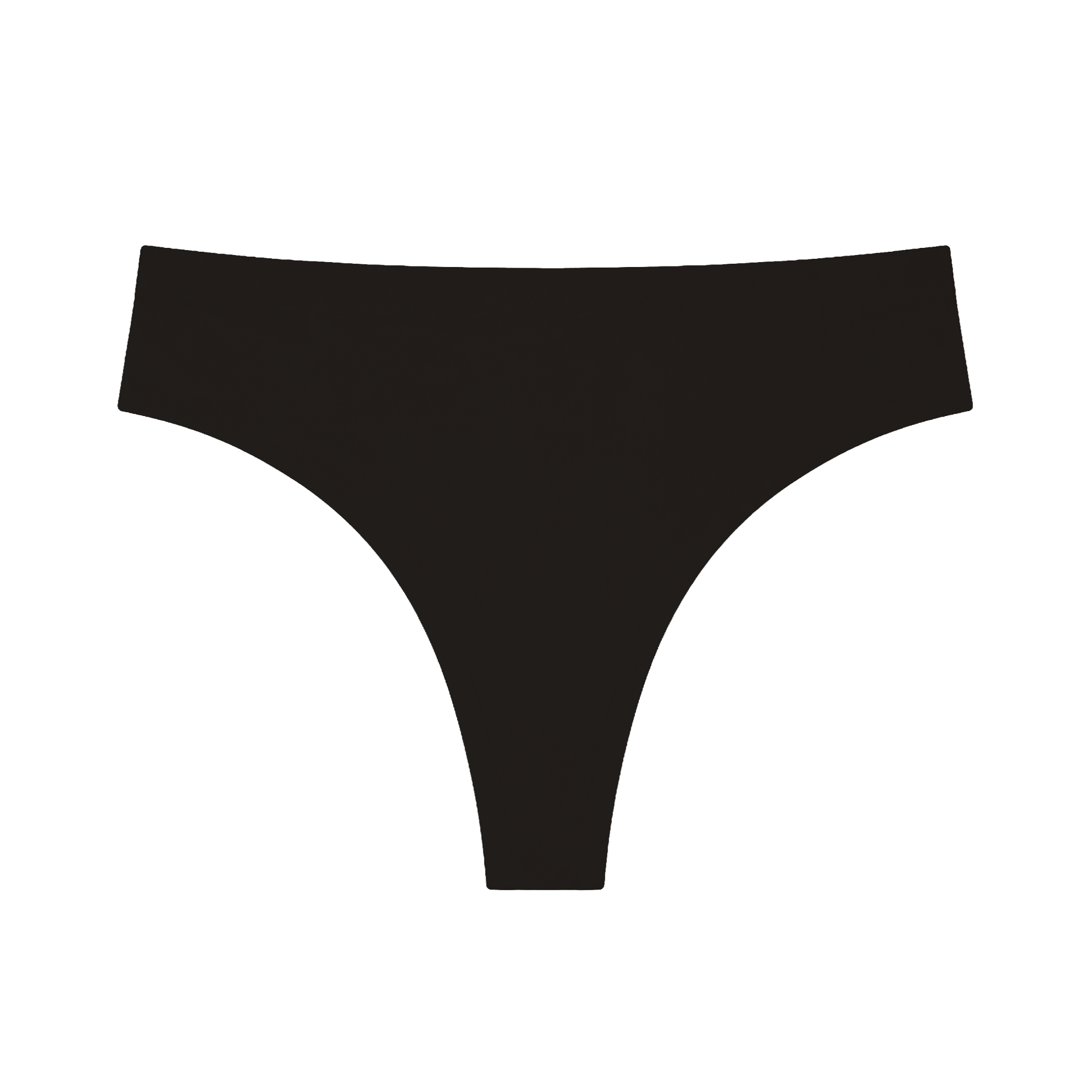 String en microfibre - noir