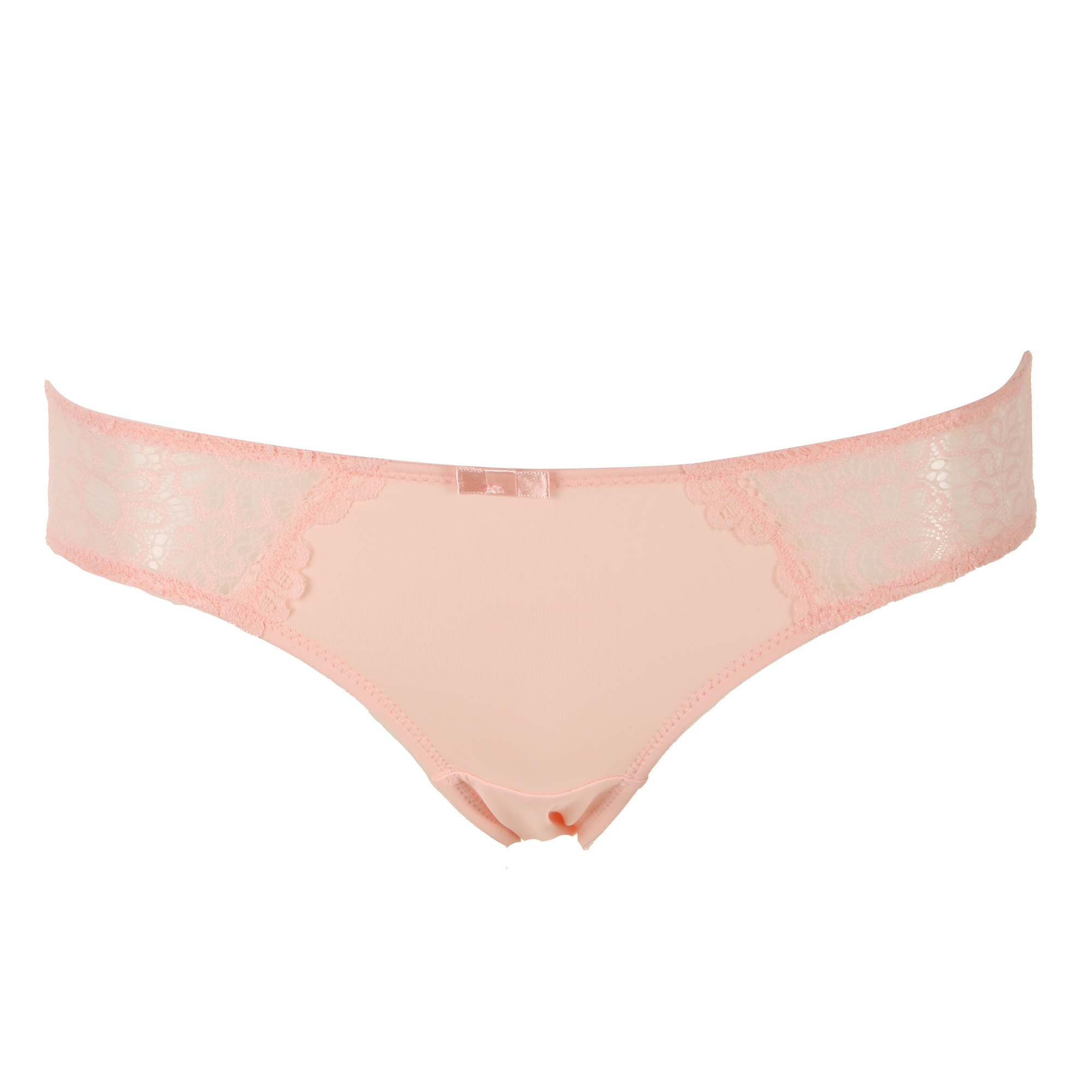 Slip en dentelle rose - Rose