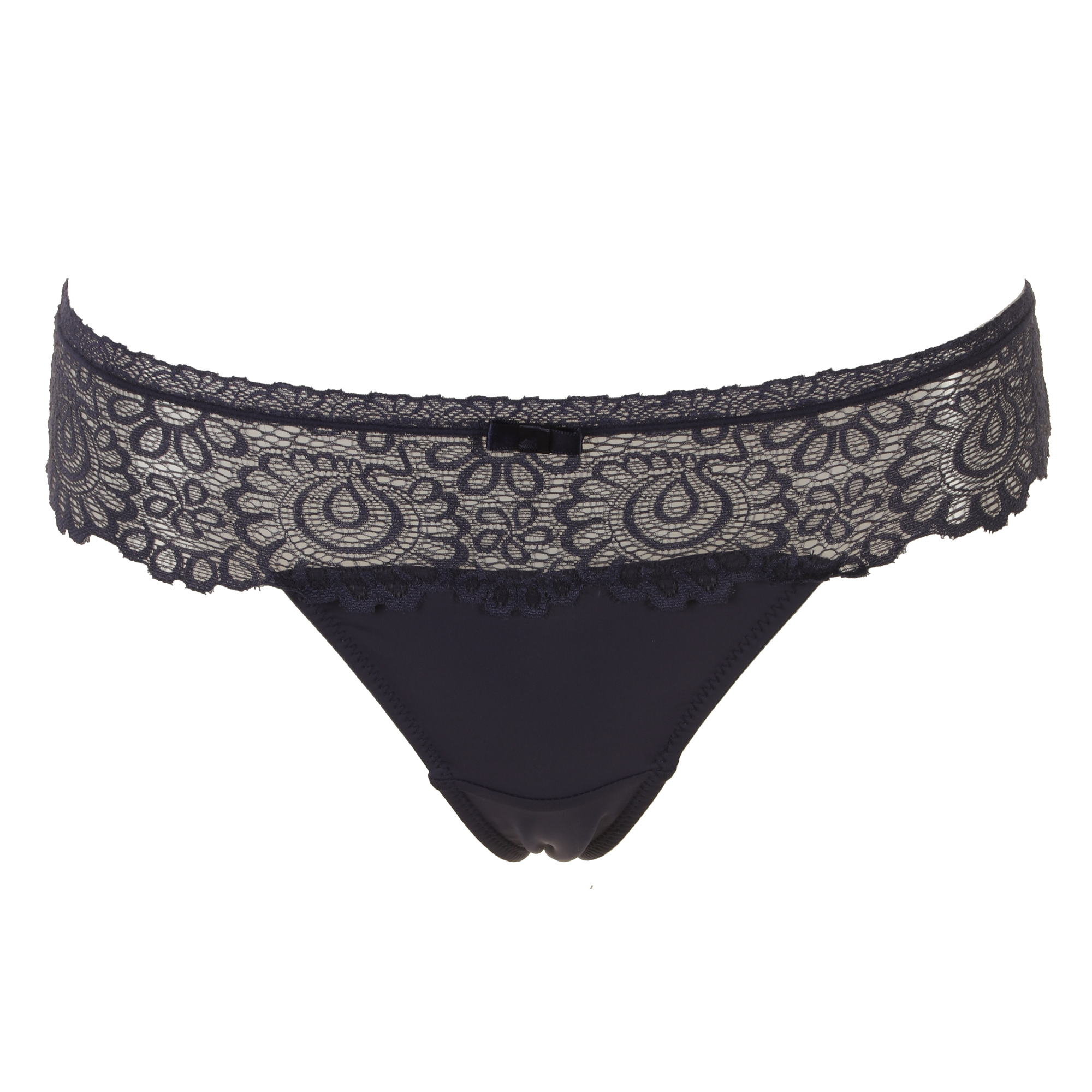 String en dentelle bleu marine - Bleu foncé