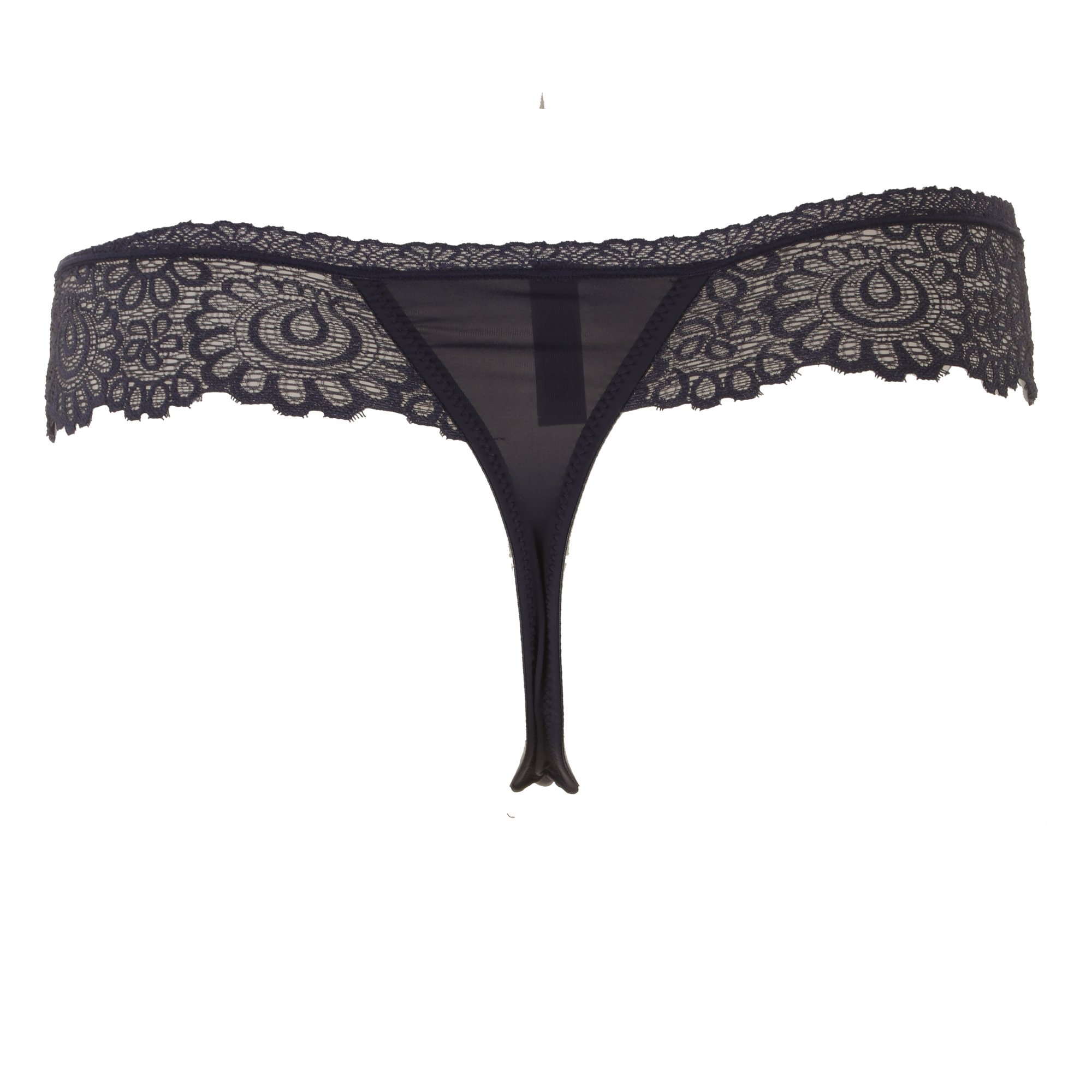 String en dentelle bleu marine - Bleu foncé