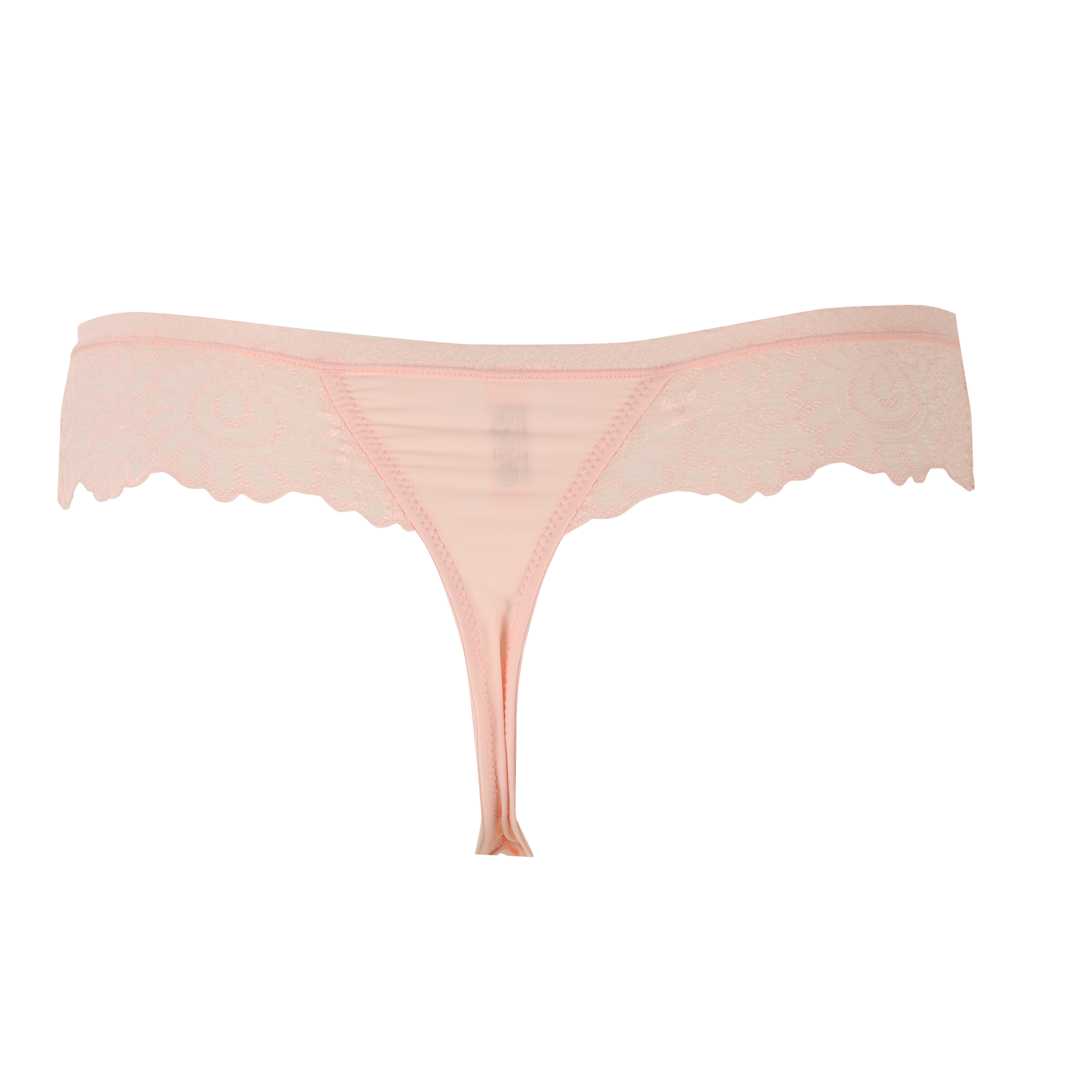 String en dentelle rose - Rose