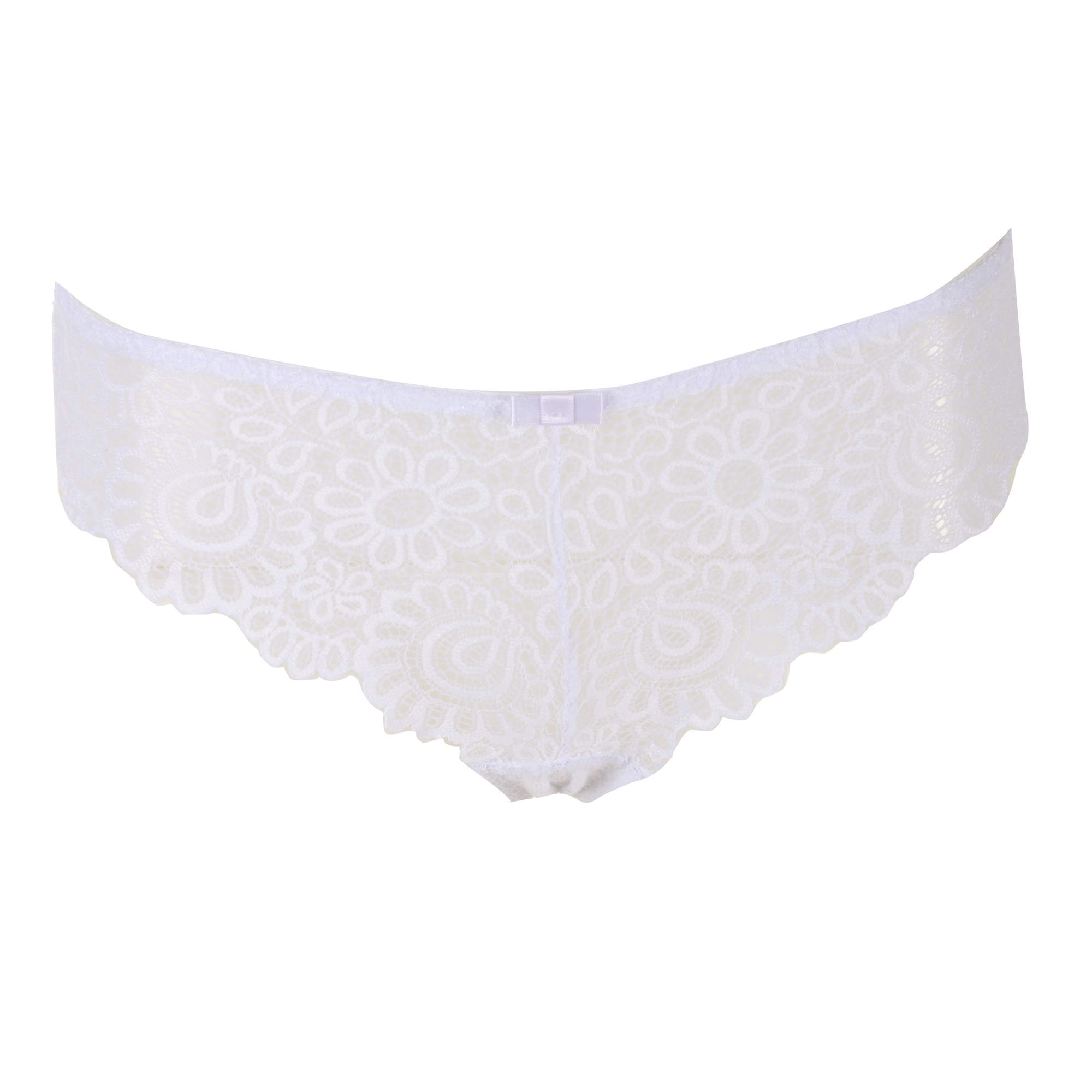 Tanga en dentelle blanc