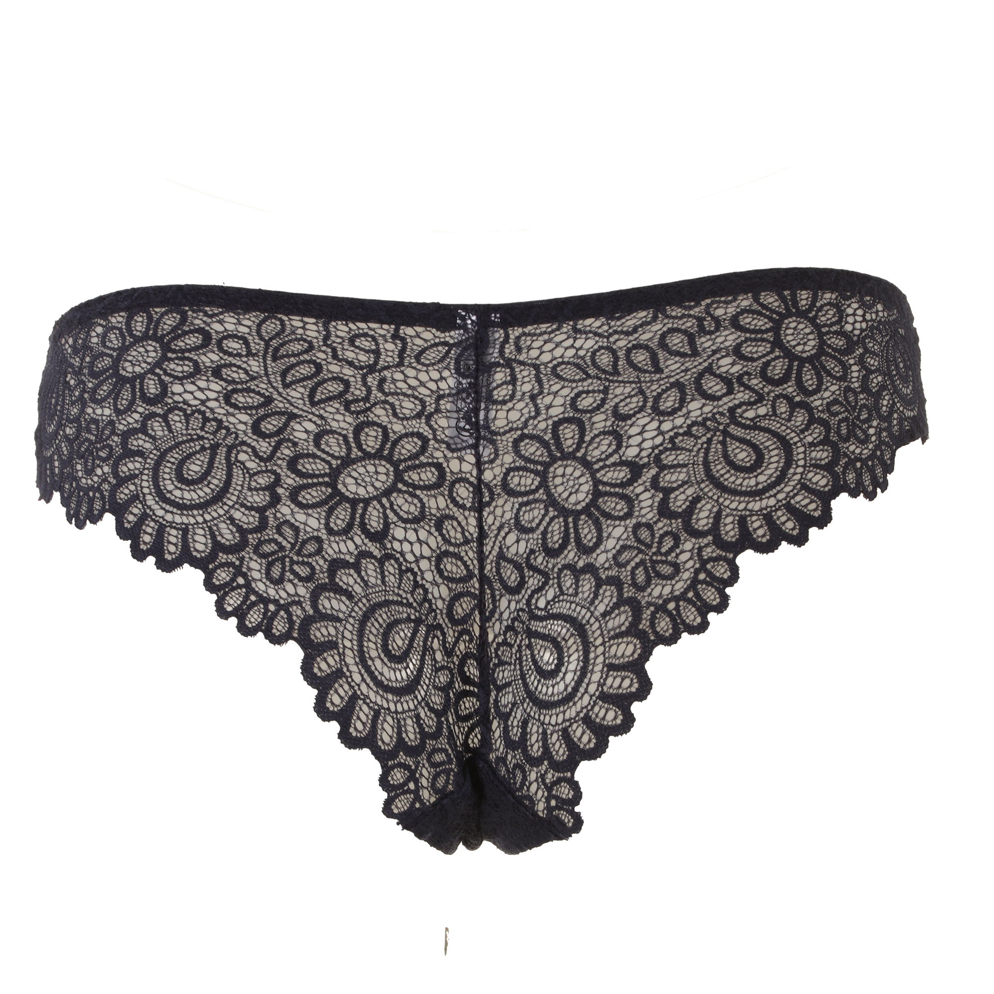 Tanga en dentelle noir