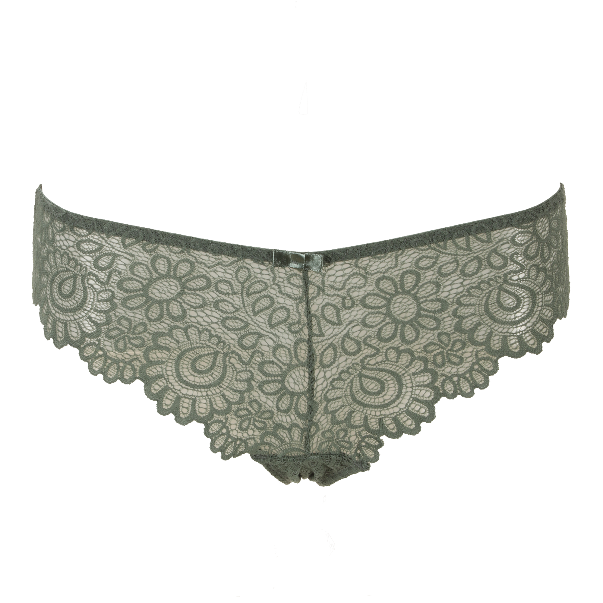 Tanga en dentelle vert  - Vert