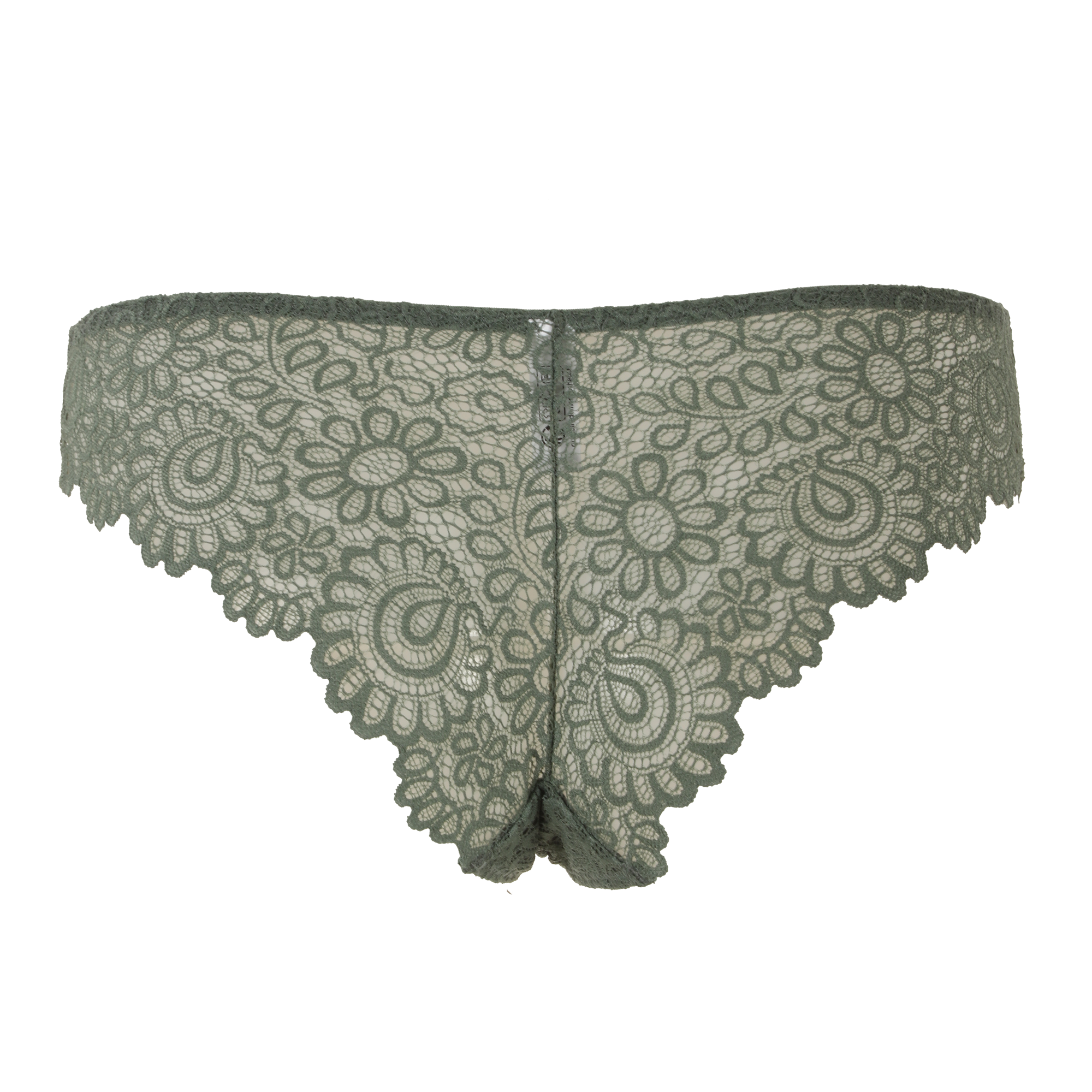 Tanga en dentelle vert  - Vert