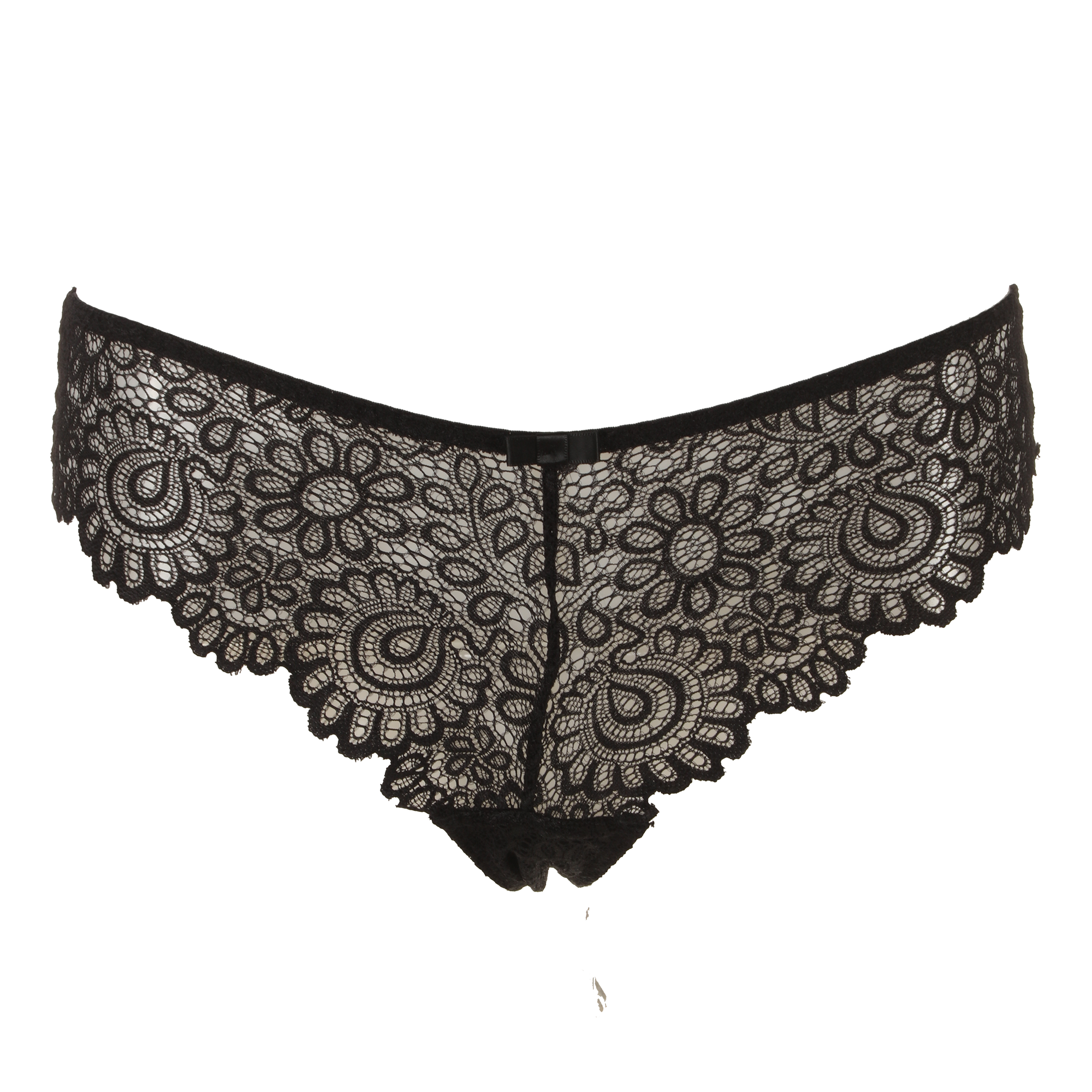 Tanga en dentelle bleu marine - Bleu foncé