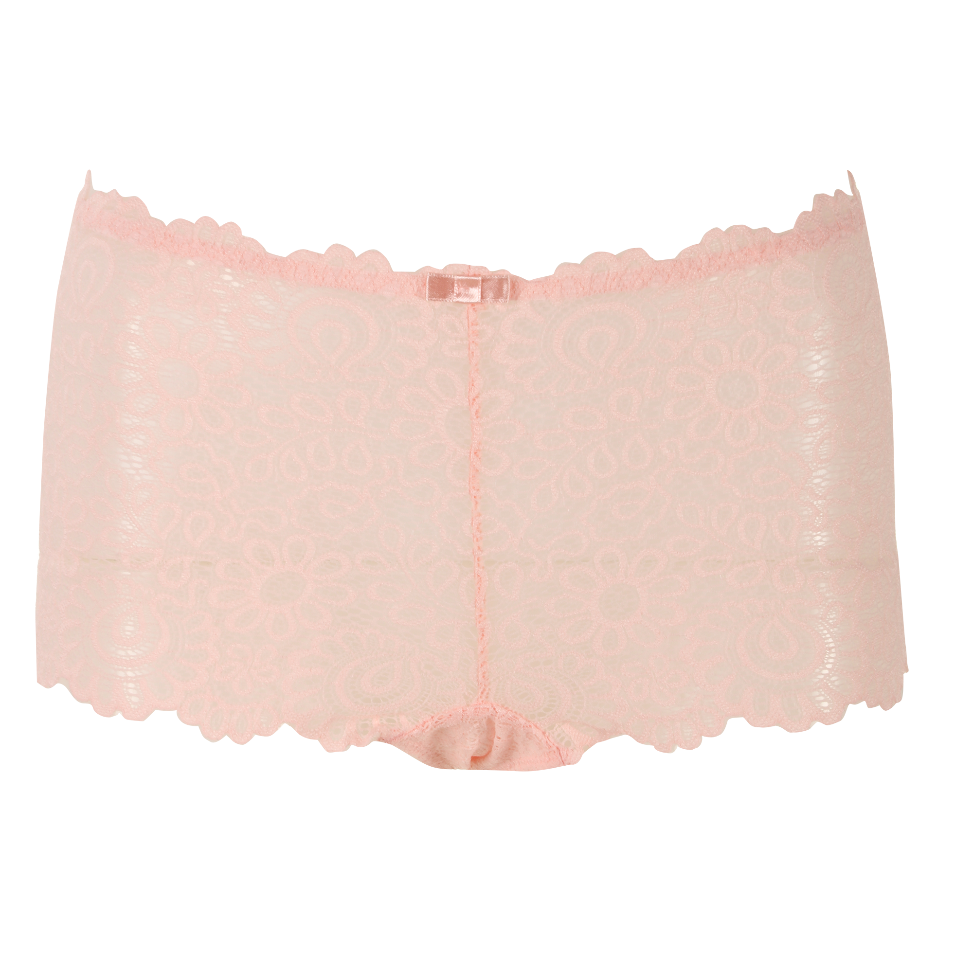 Shorty en dentelle rose