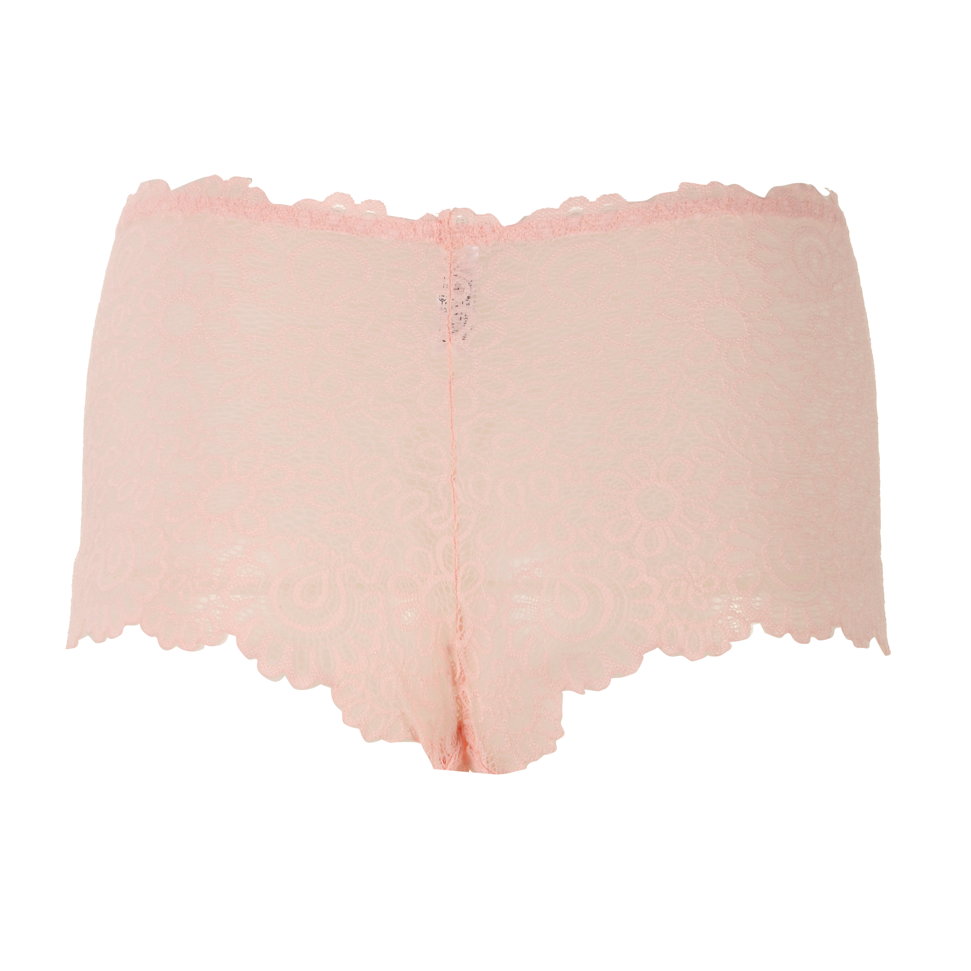 Shorty en dentelle rose