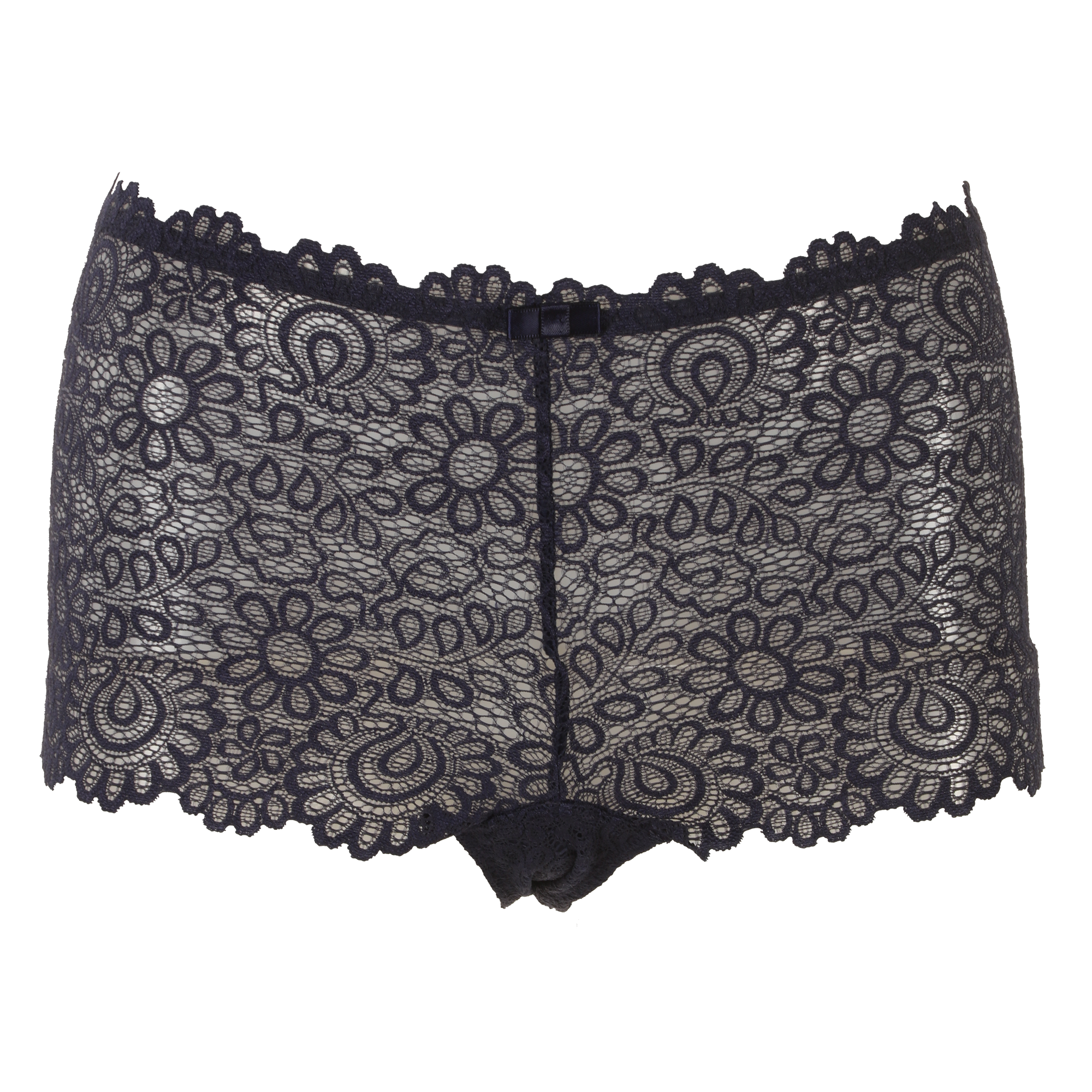 Shorty en dentelle bleu marine - Bleu foncé