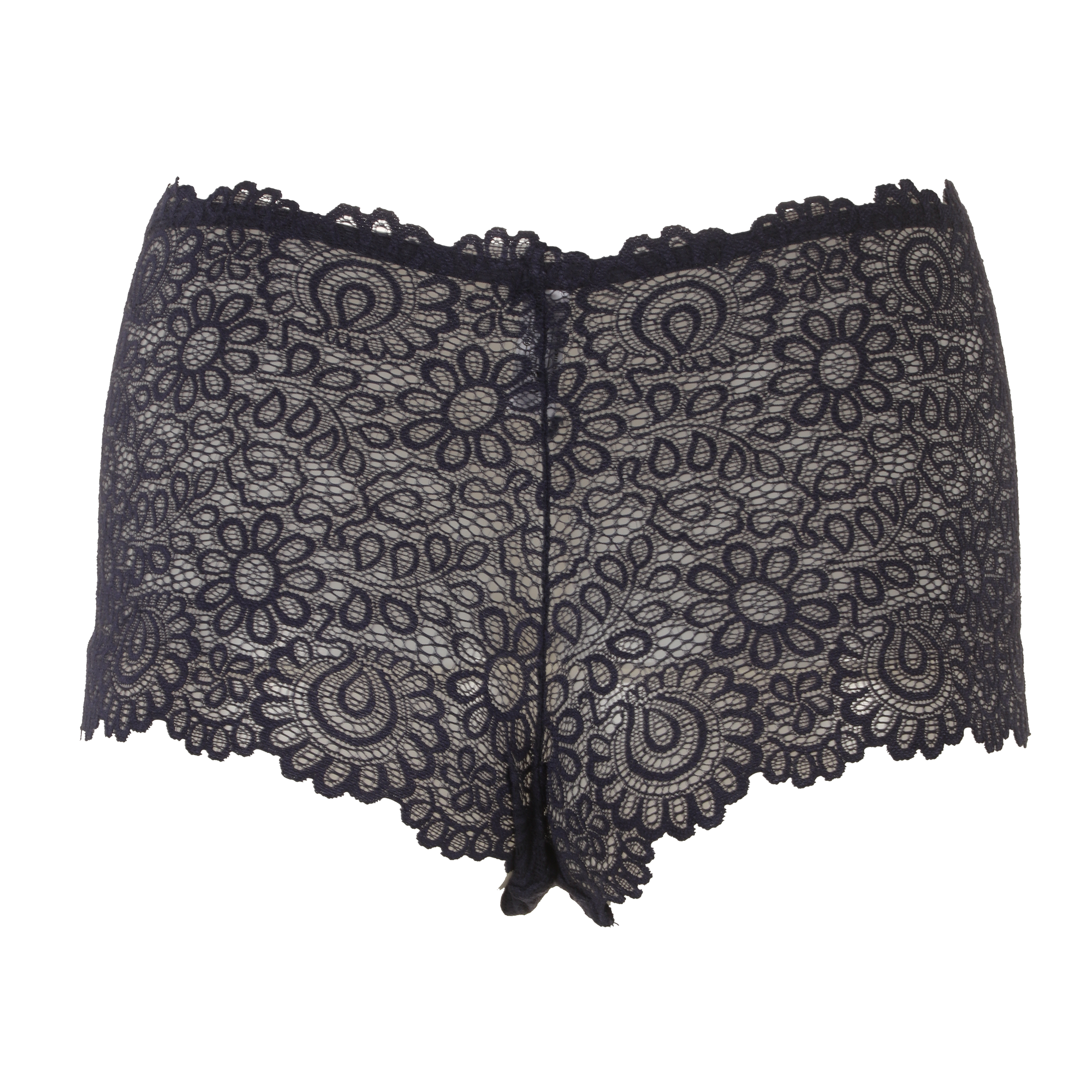 Shorty en dentelle bleu marine - Bleu foncé