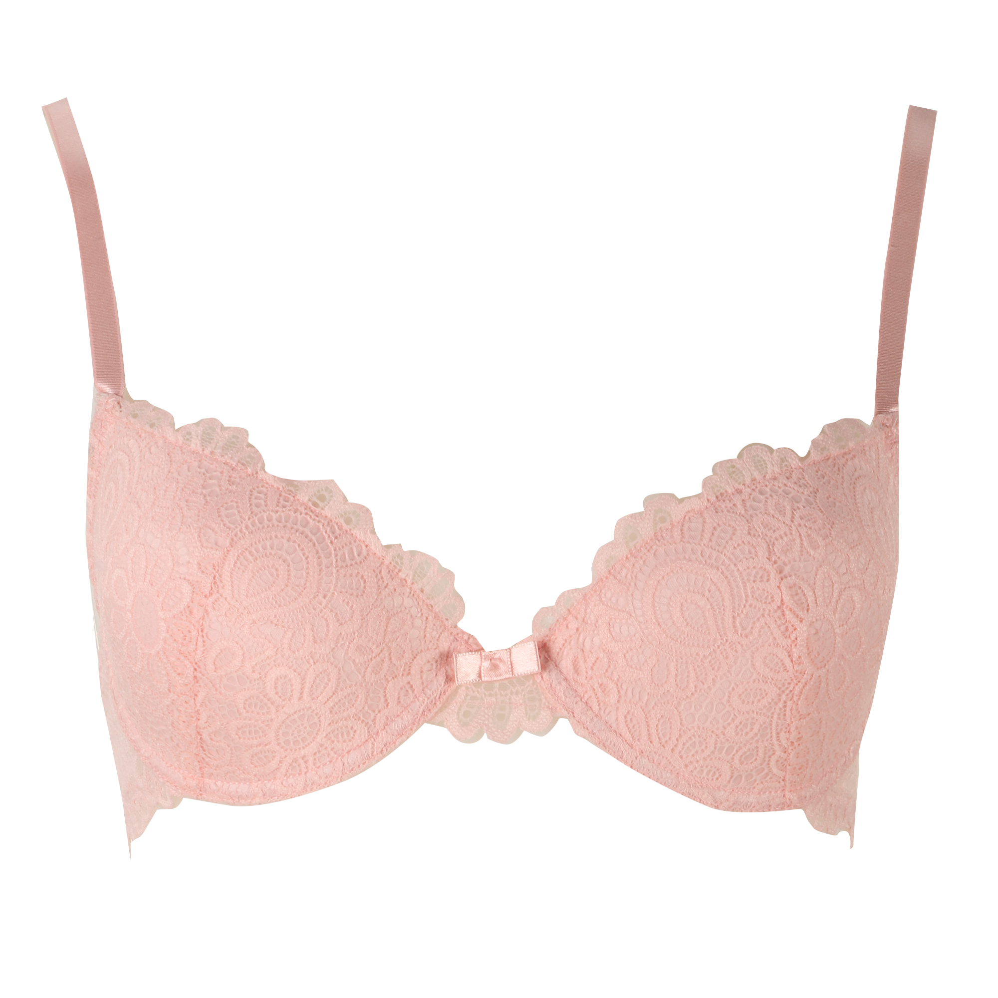 Soutien gorge en dentelle rose - Rose
