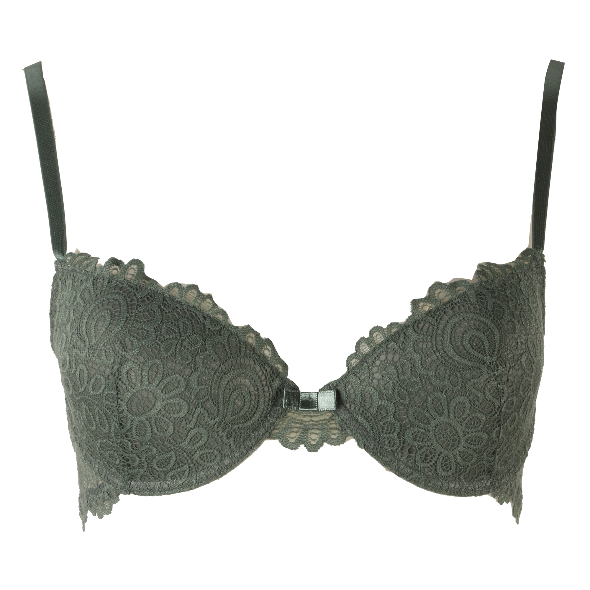 Soutien gorge en dentelle vert  - Vert