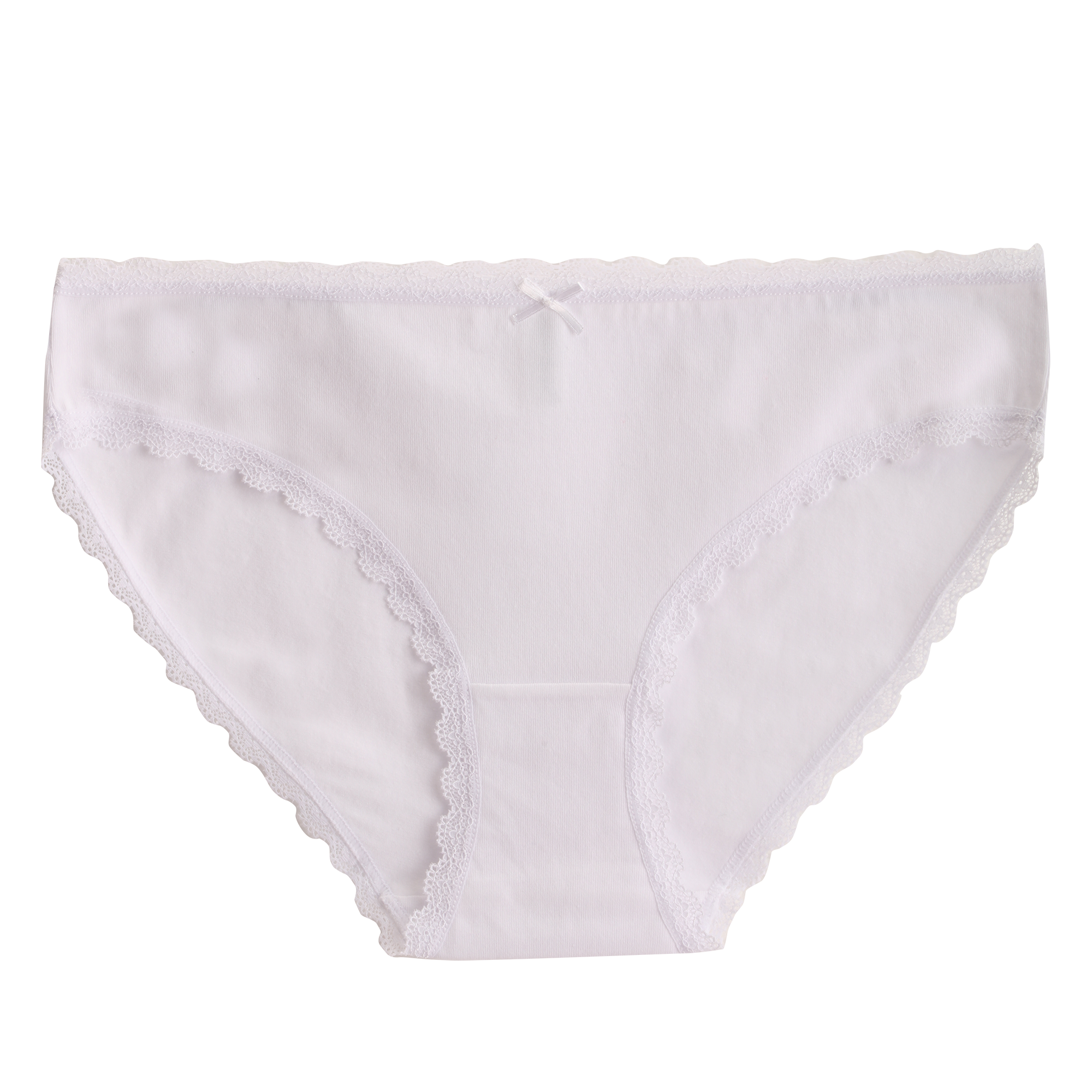 3 SLIPS UNIS ET CHINE + DENTELLE - Rose