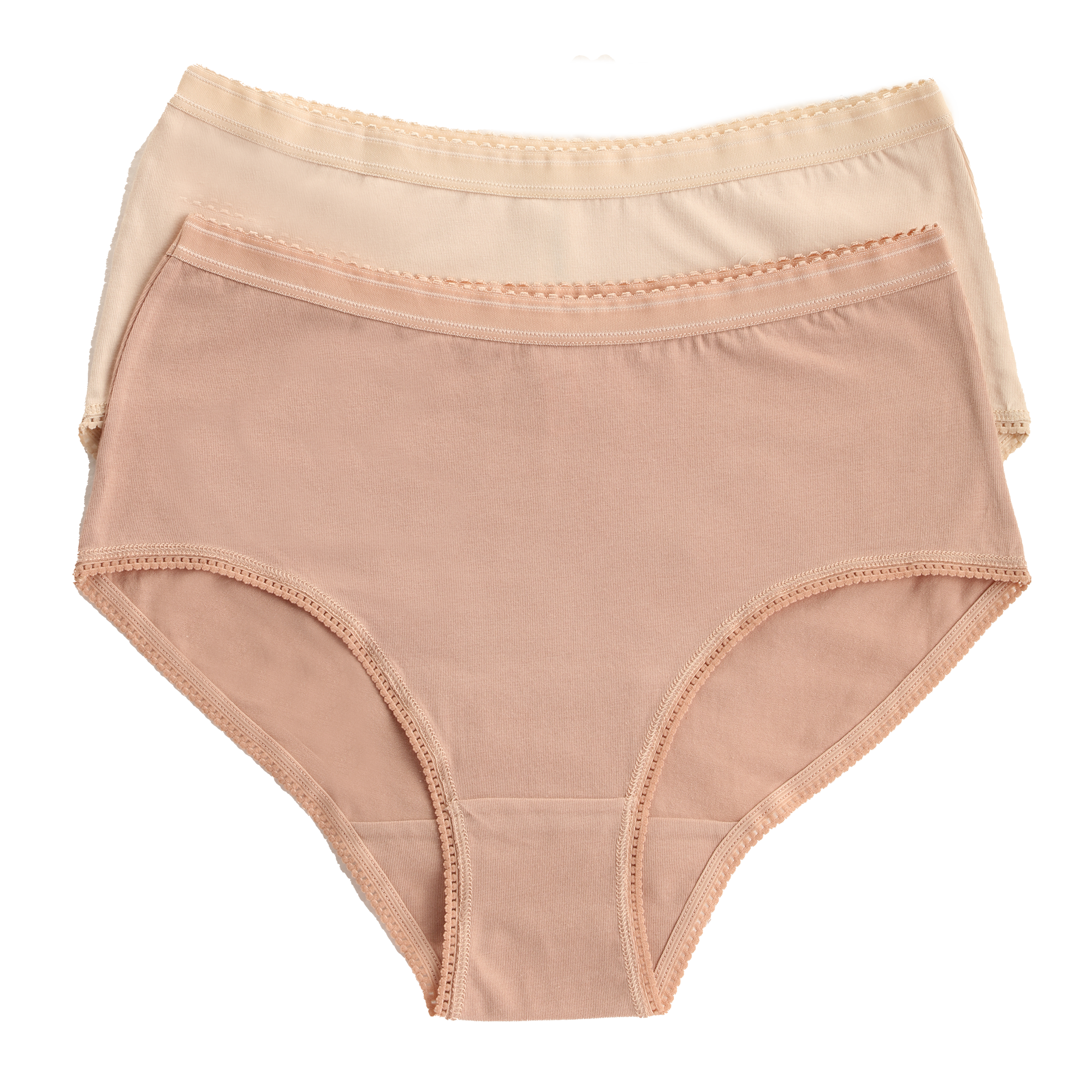 LOT CULOTTE TAILLE HAUTE COTON M/XXXL - Rose