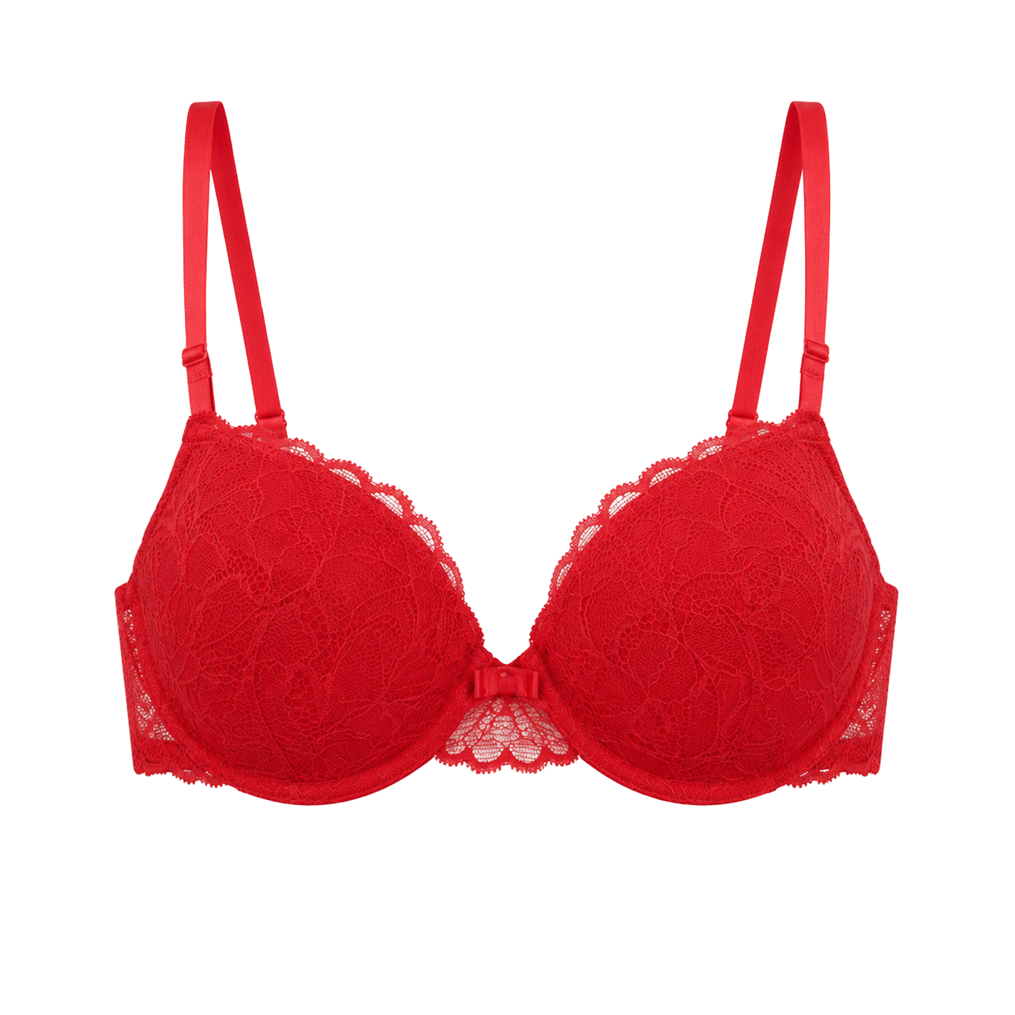 Soutien-gorge micro dentelle - rouge