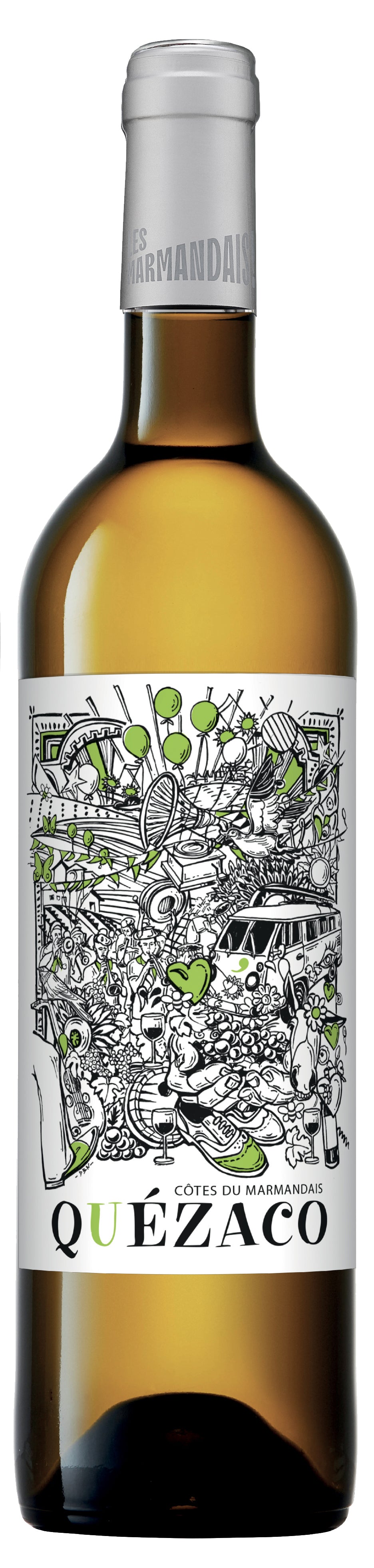 Vin blanc sec Quezaco Côtes du Marmandais AO 2024 14.5%
