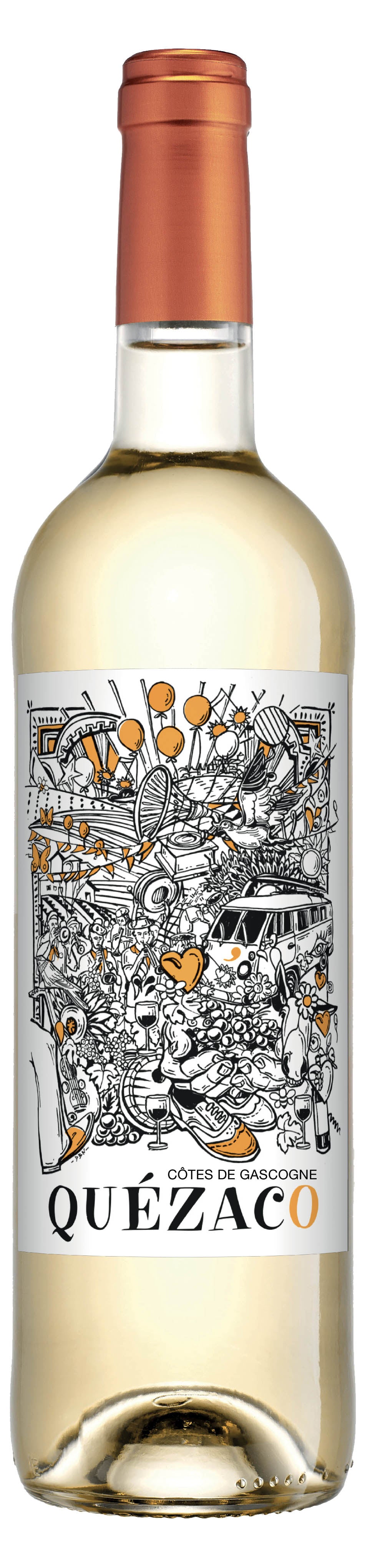 Vin blanc moelleux Quezaco Côtes du Marmandais AO 2023 11%