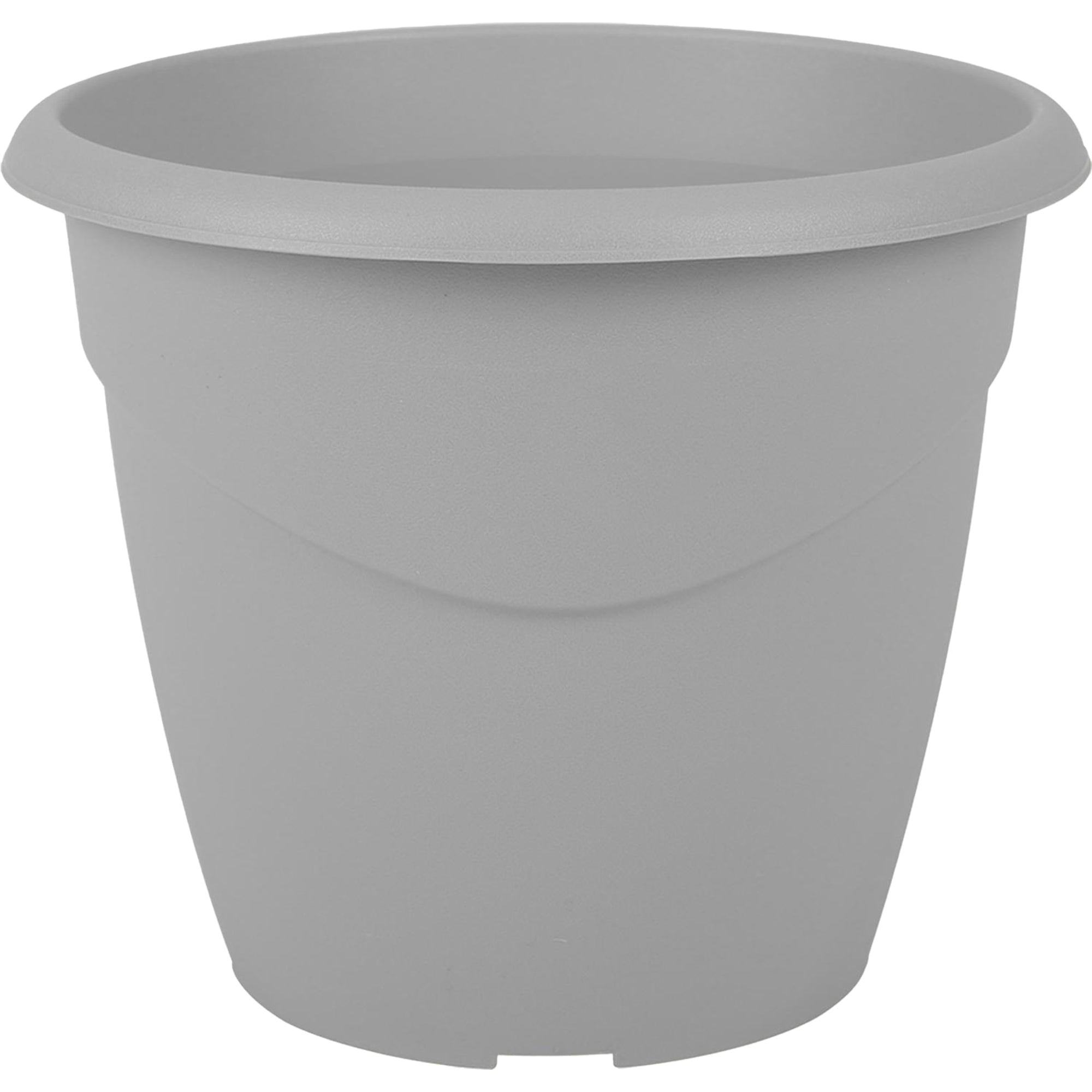 Pot en plastique gris foncé 30x25.5