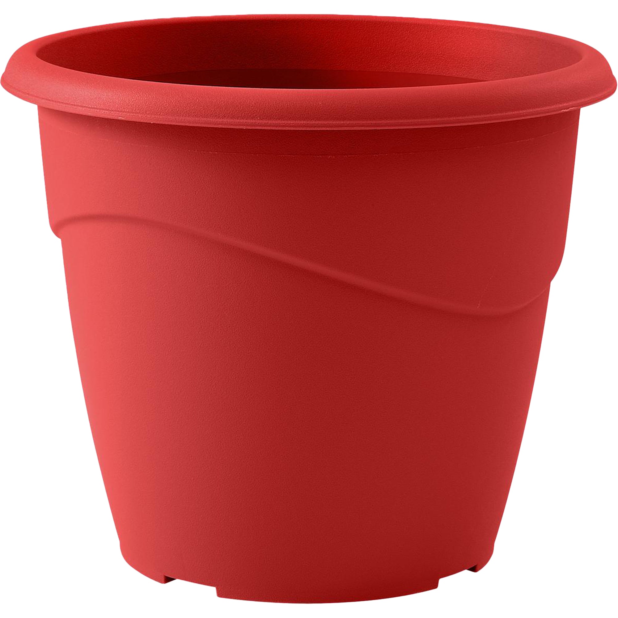 Pot en plastique rouge 30x26 cm