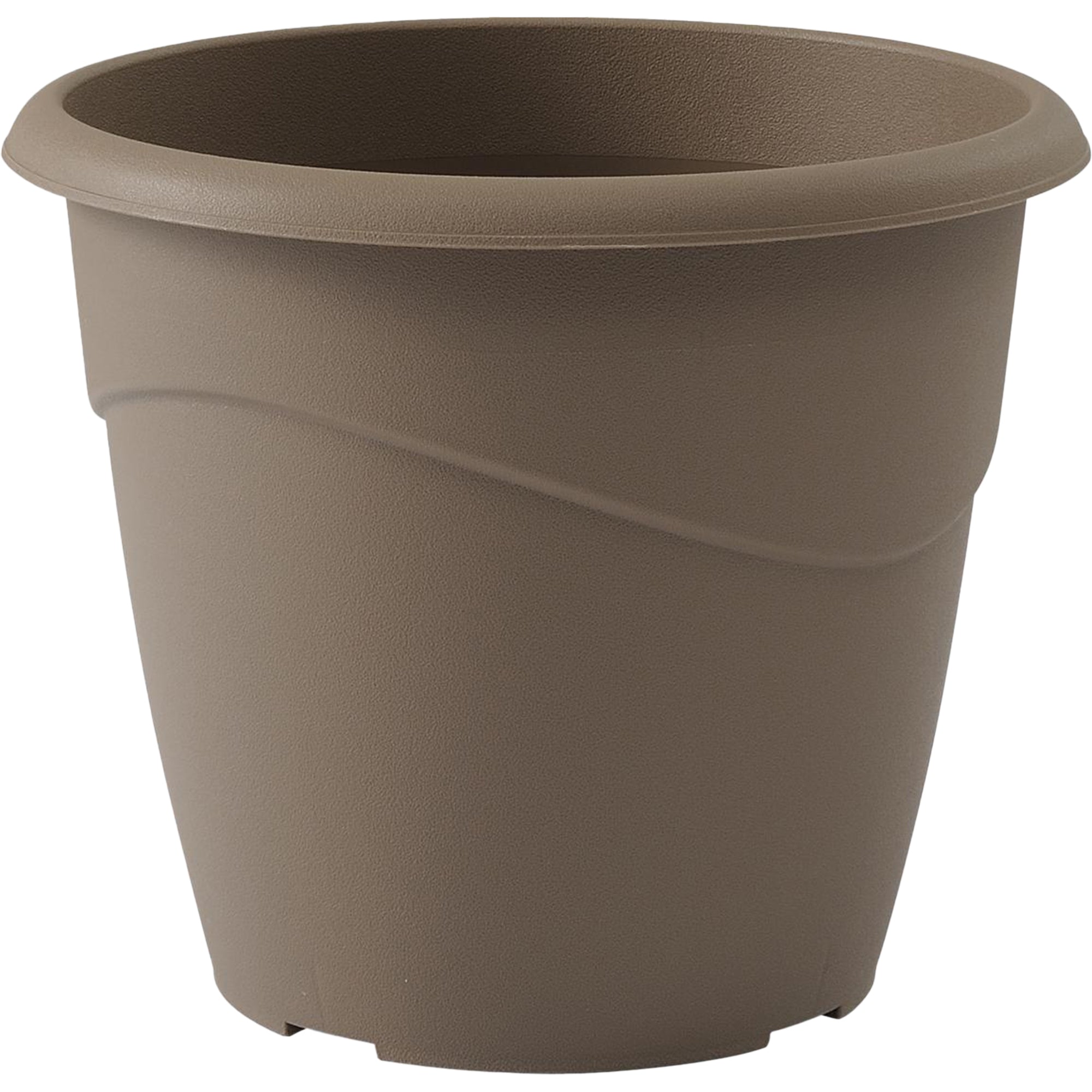 Pot en plastique taupe 35x30cm