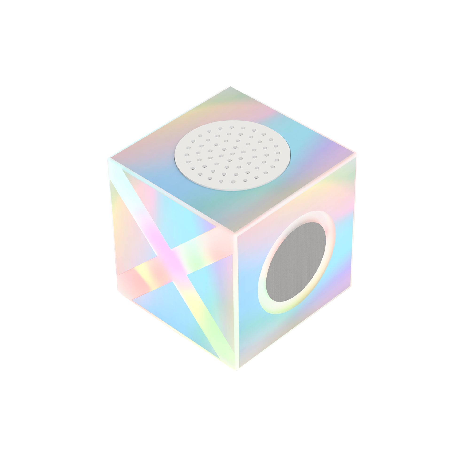 Enceinte cube sans fil à led