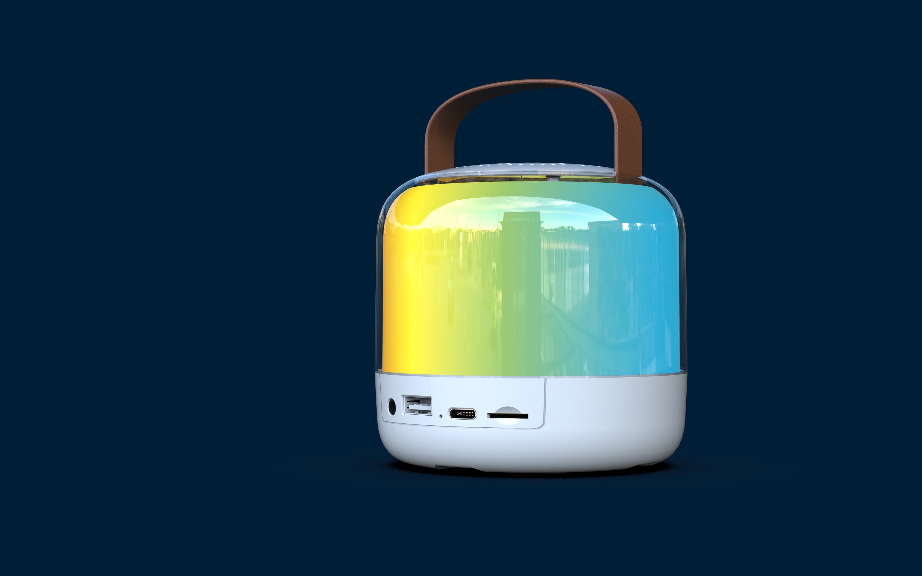 Enceinte sans fil + 2 micros Rainbow Duo