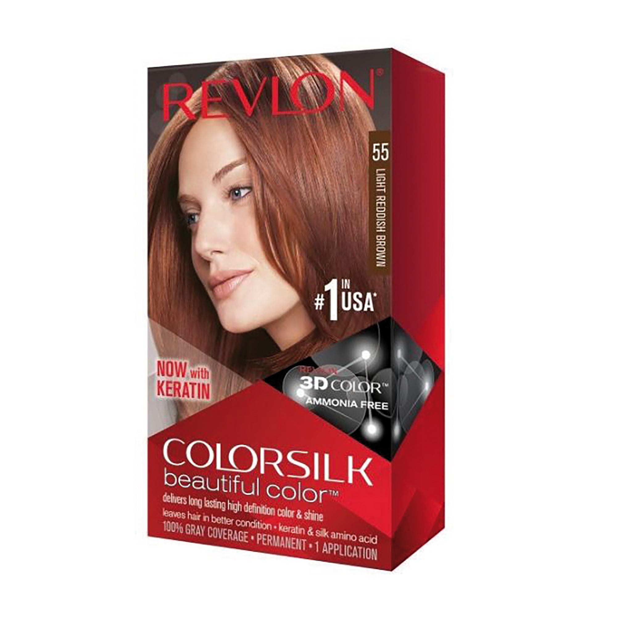 Coloration brun roux clair 55