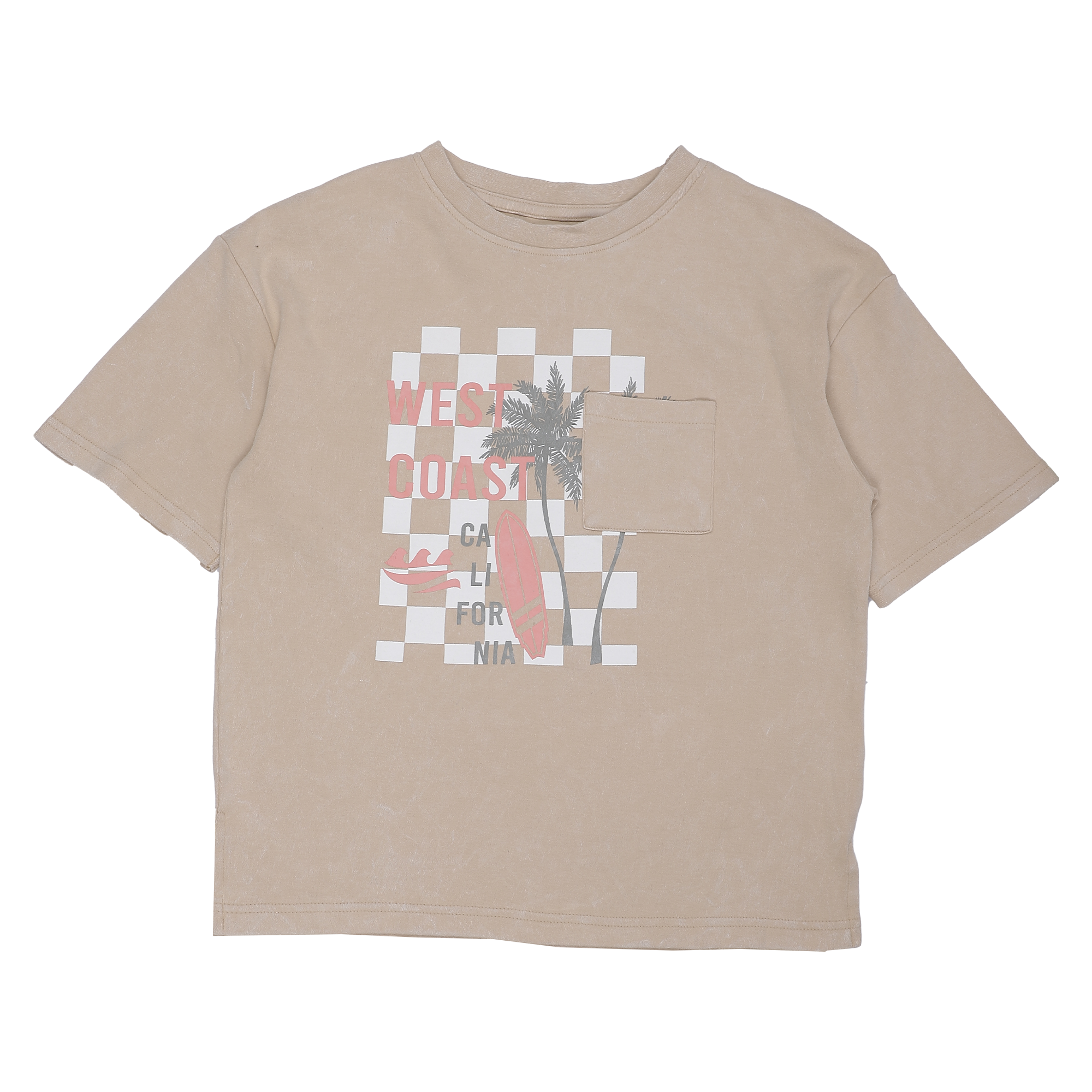 Tee-shirt oversize manches courtes 7/12 ans - Orange