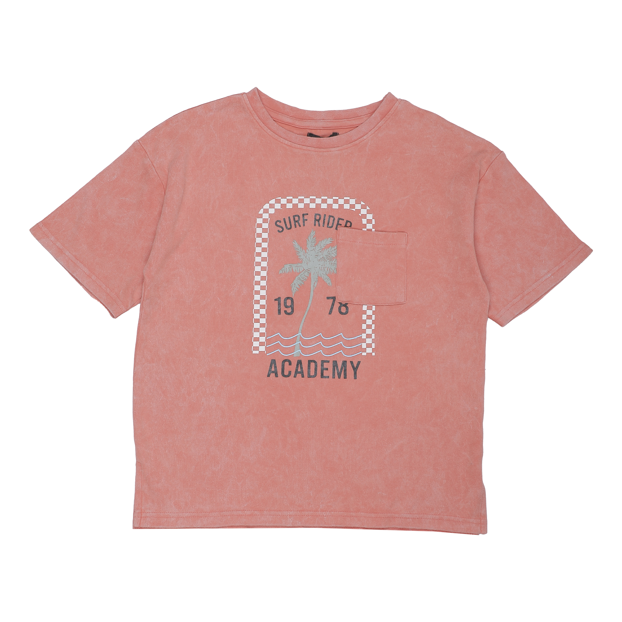 Tee-shirt oversize manches courtes 7/12 ans - Bleu