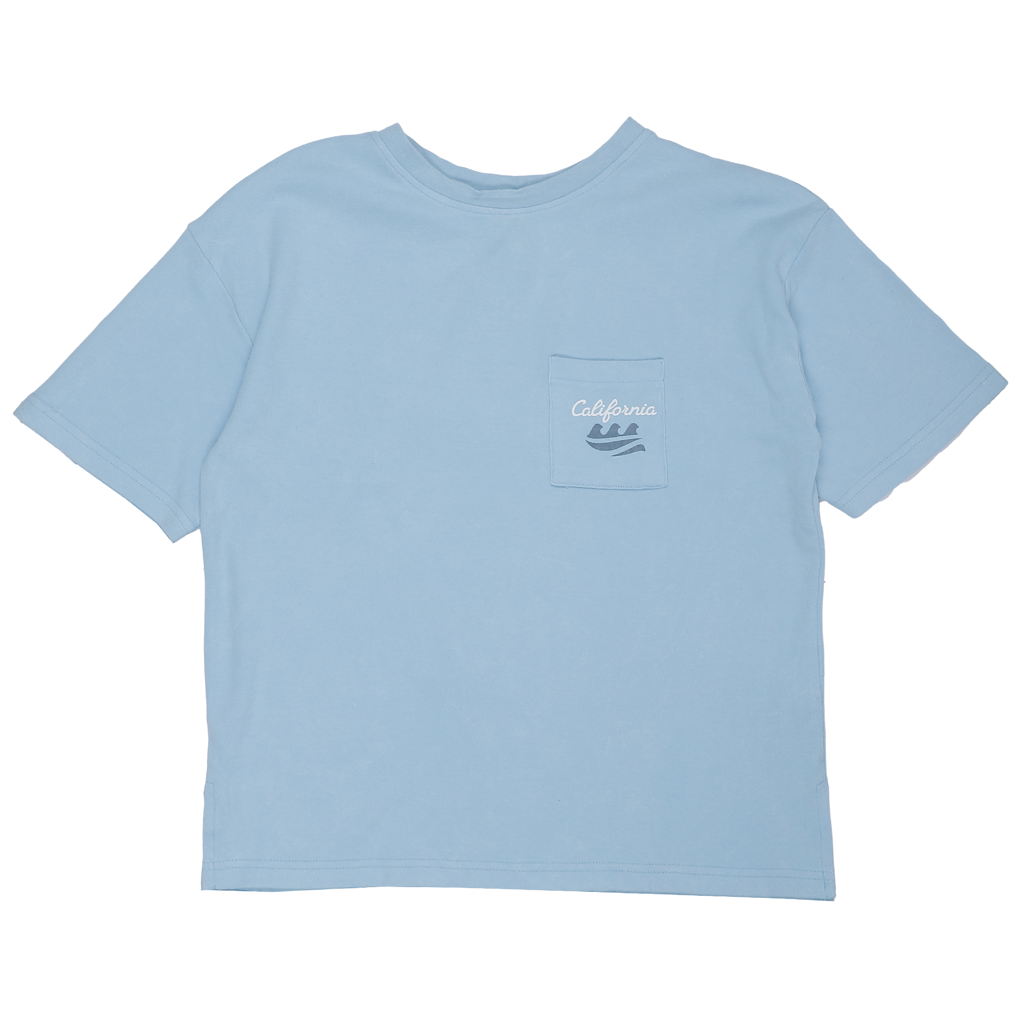 Tee-shirt oversize manches courtes 7/12 ans - Bleu