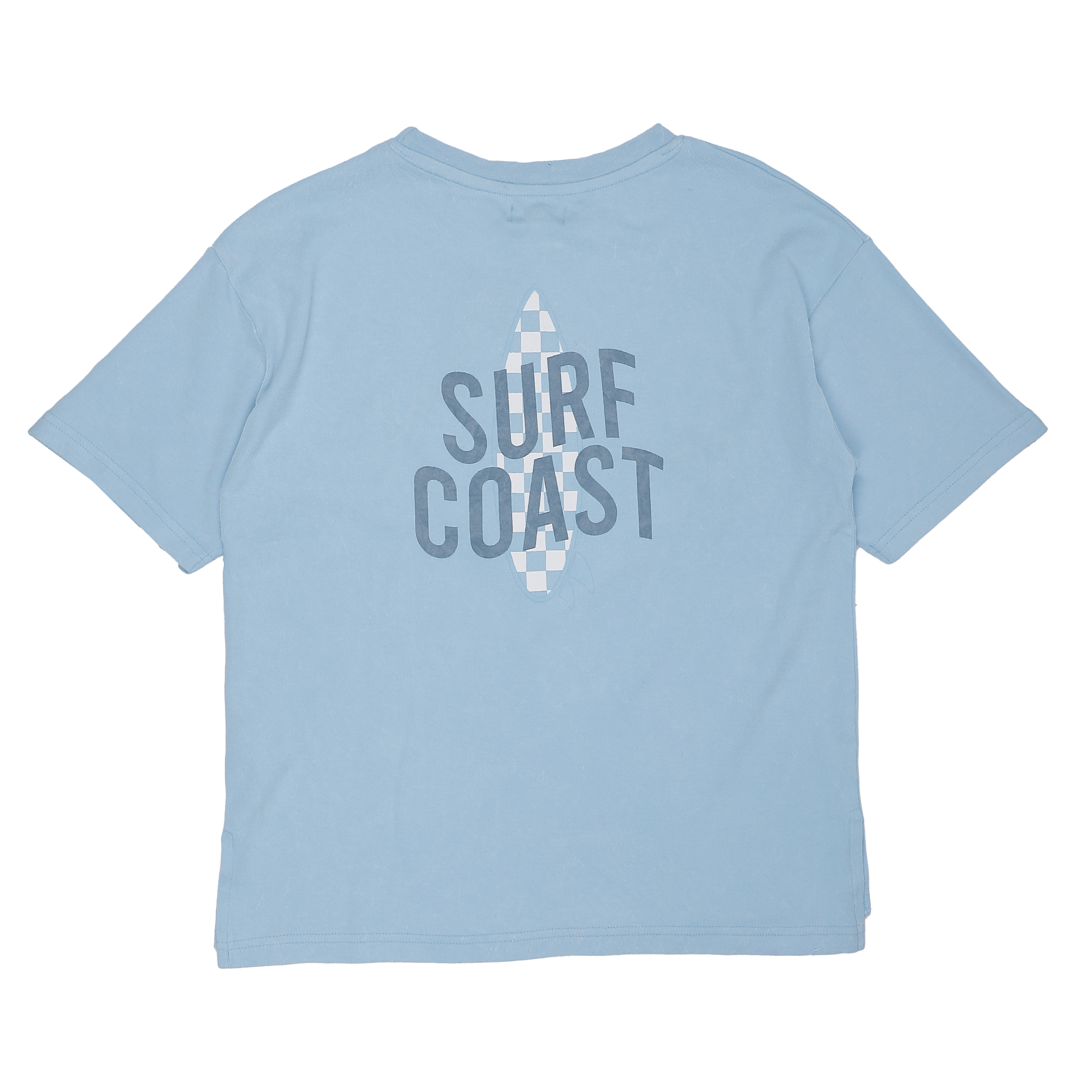 Tee-shirt oversize manches courtes 7/12 ans - Bleu