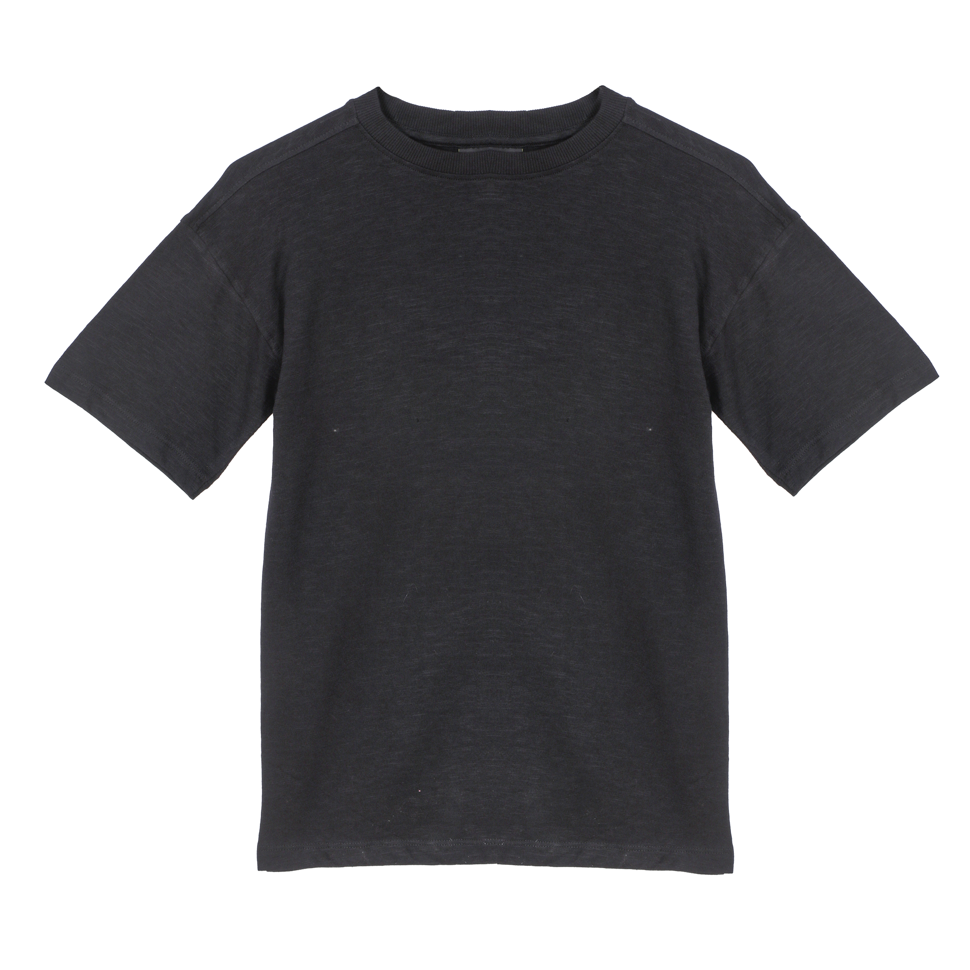 Tee-shirt manches courtes oversize 7/10 ans - Noir