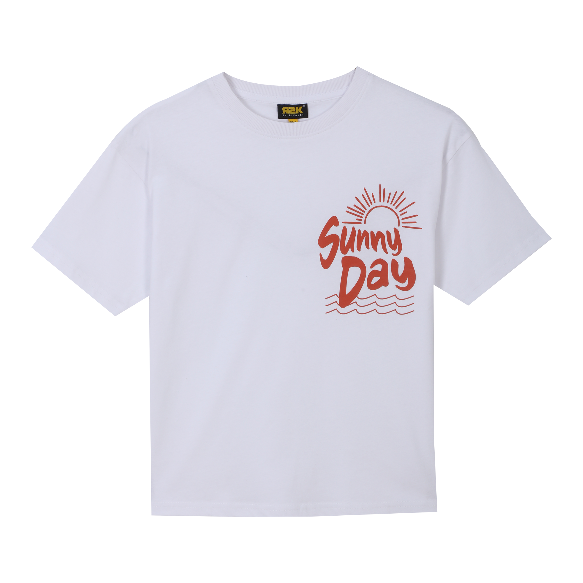 Tee-shirt manches courtes oversize 7/10 ans - Blanc