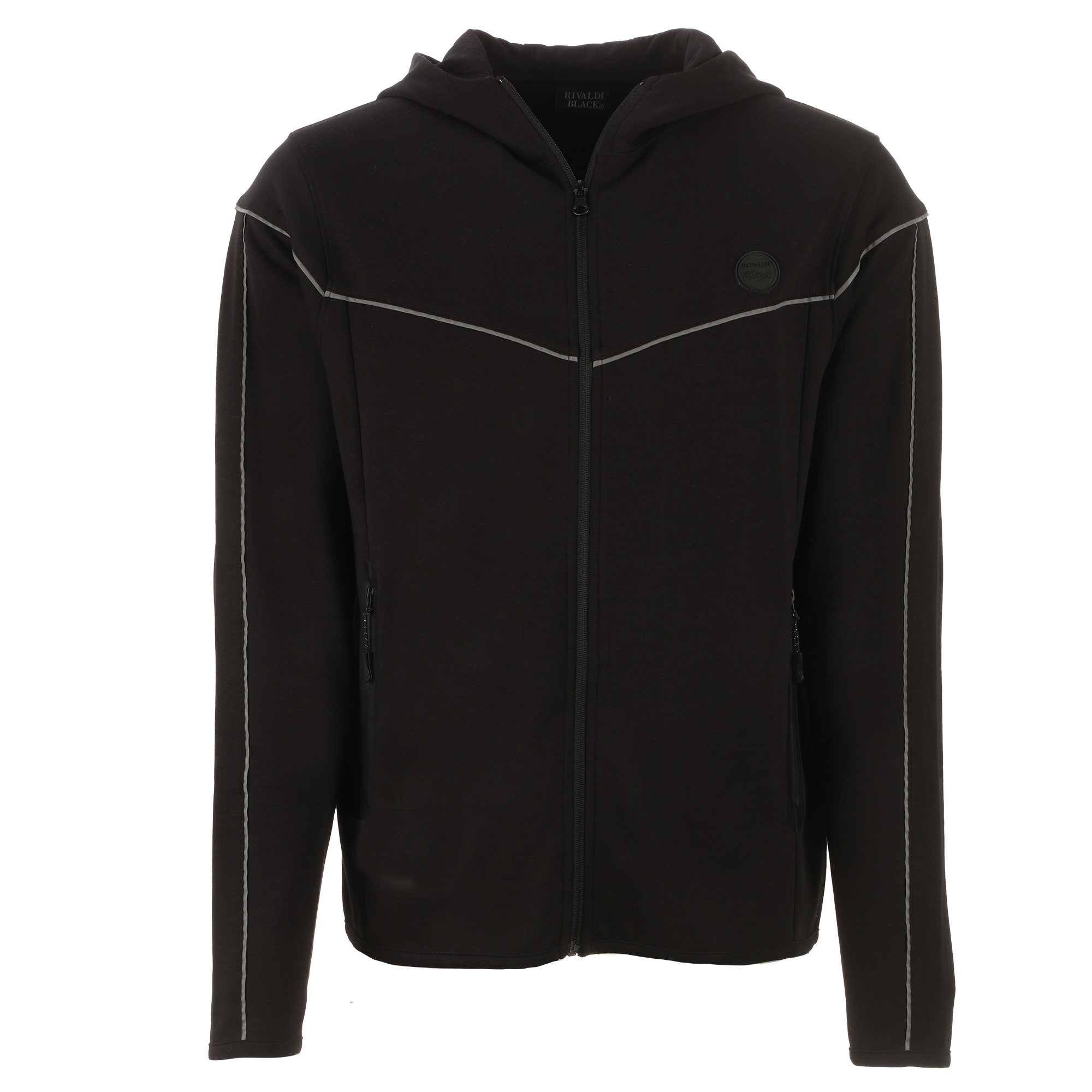 Sweat zippé à capuche  - Noir
