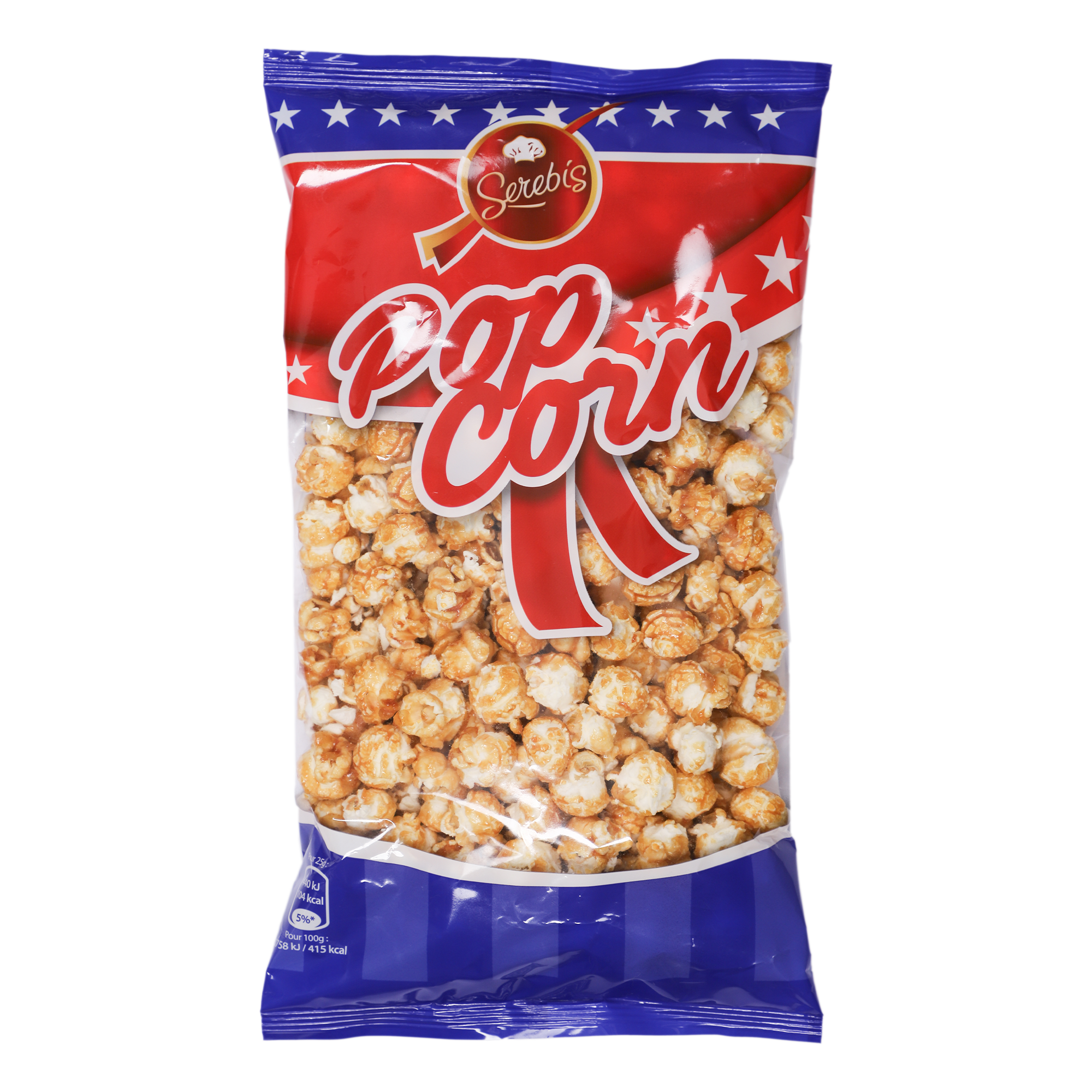 Sachet de pop-corn au caramel
