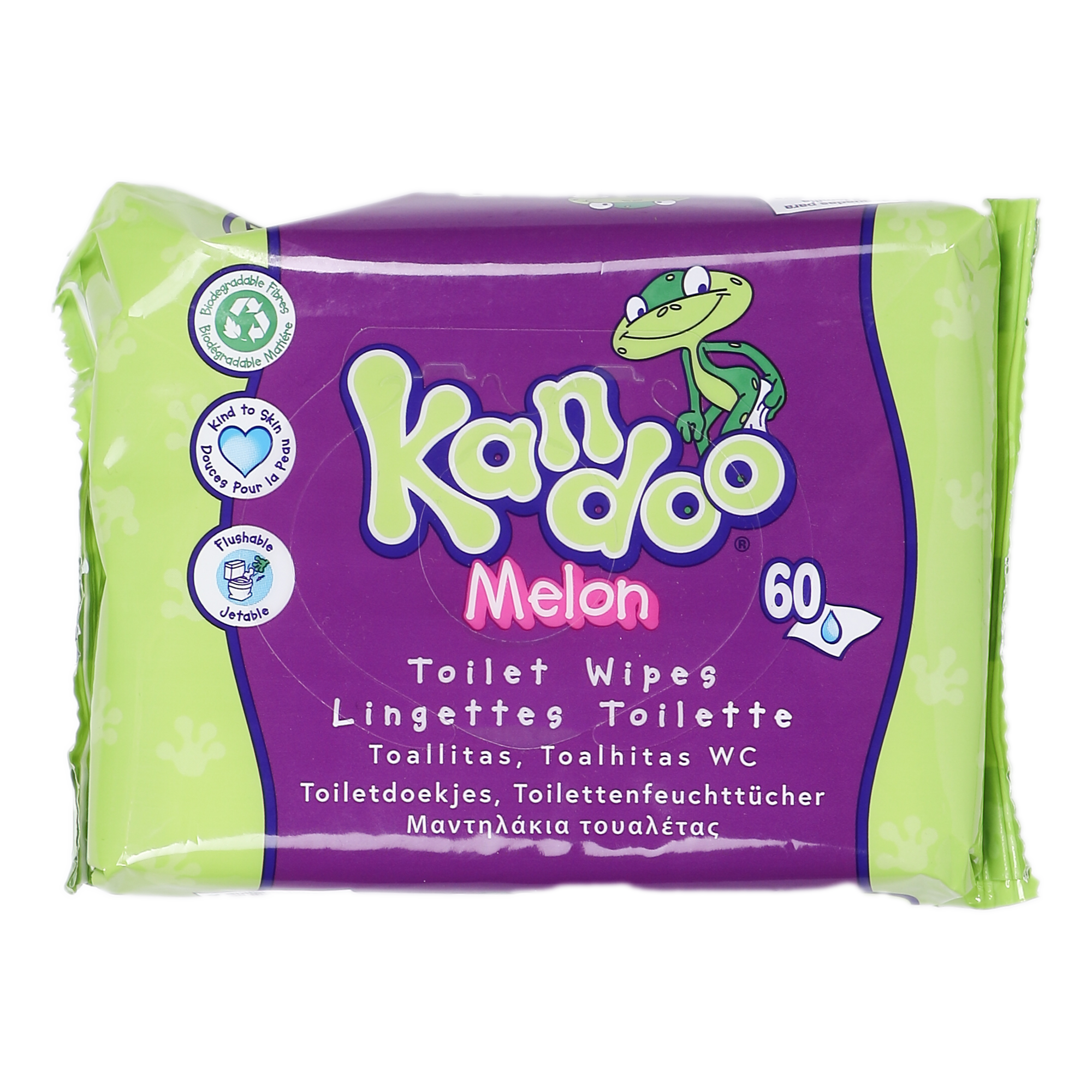 55 lingettes toilette pour bébé melon